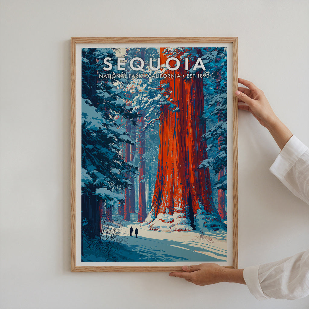 Retro Sequoia National Park Print
