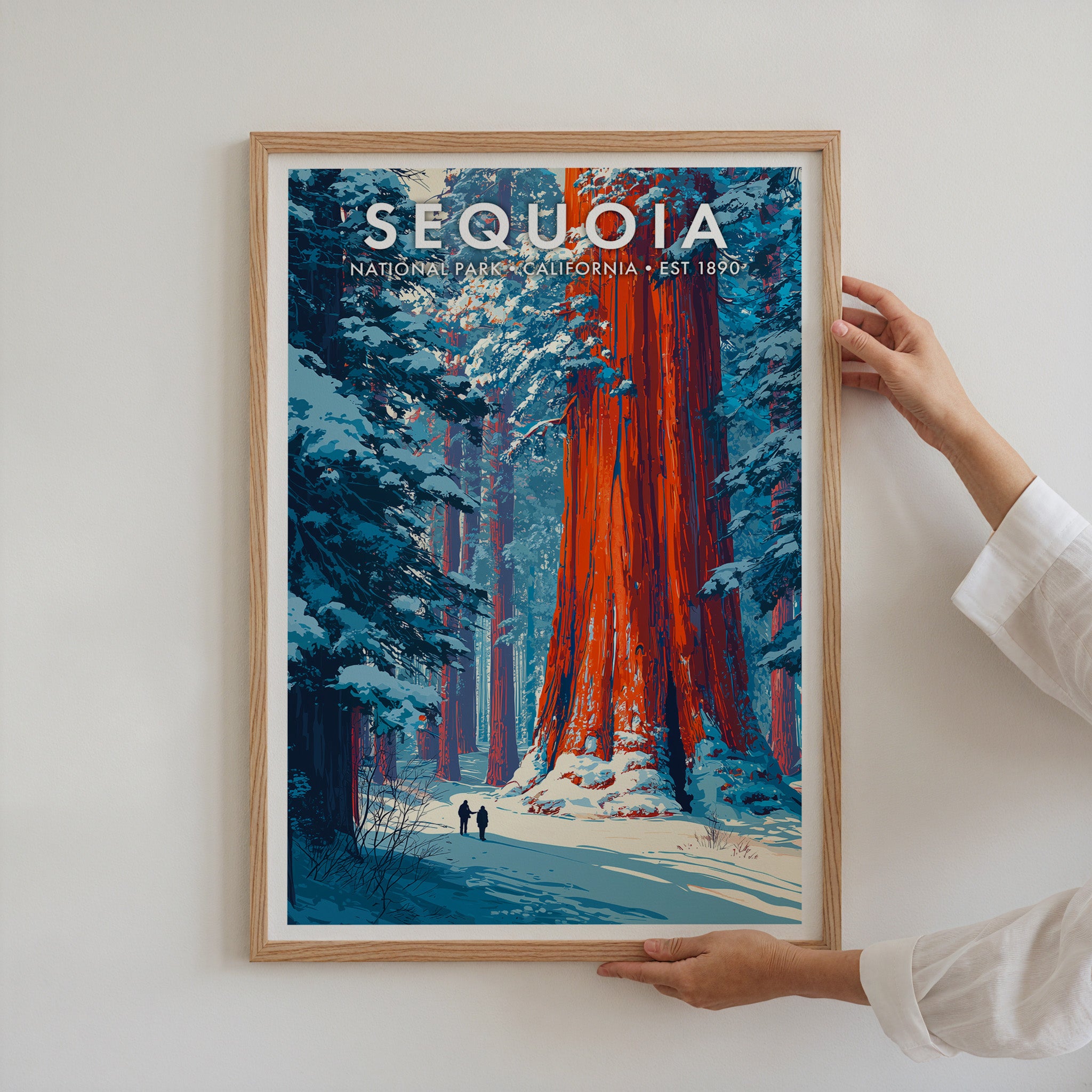Retro Sequoia National Park Print