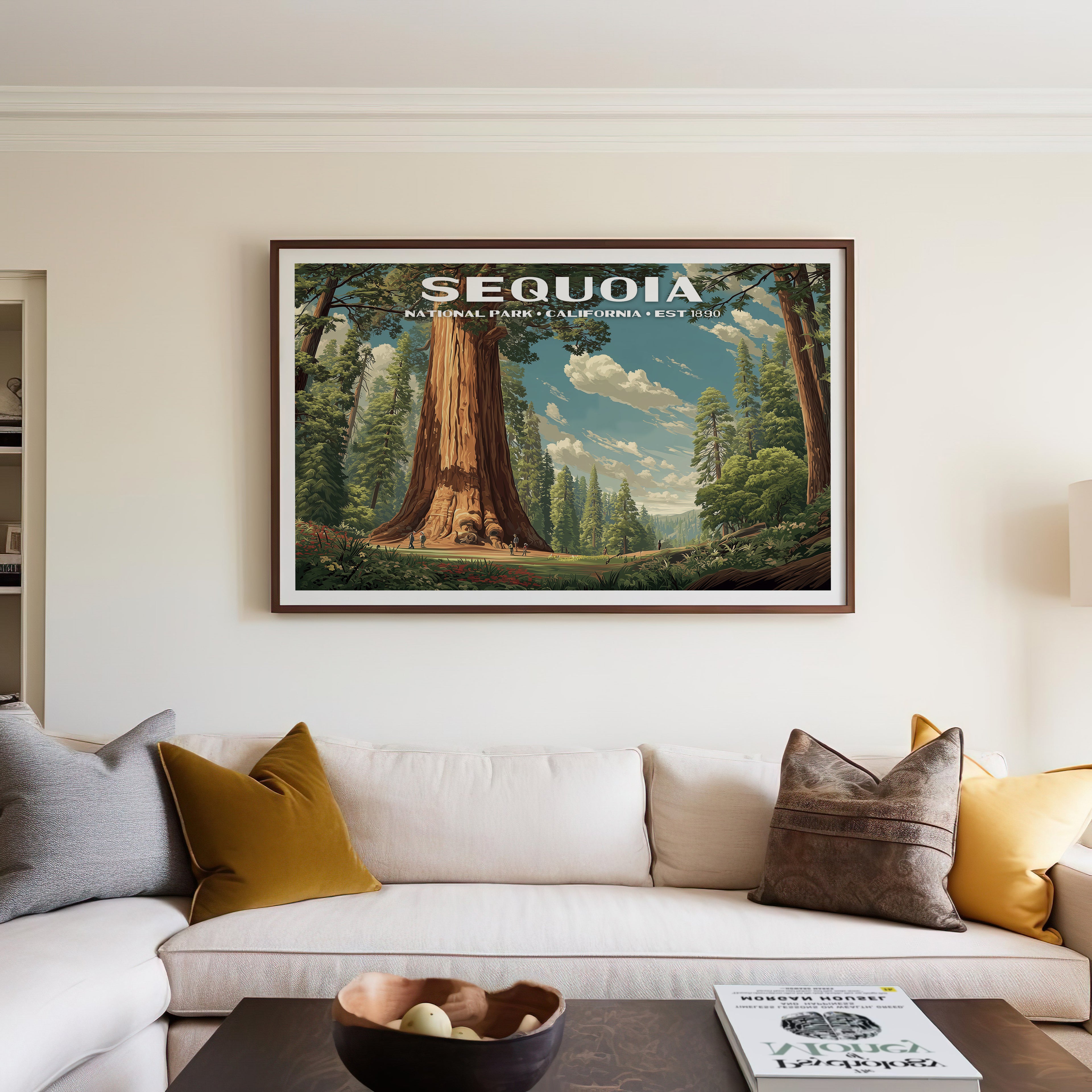 Sequoia National Park Horizontal Vintage Art