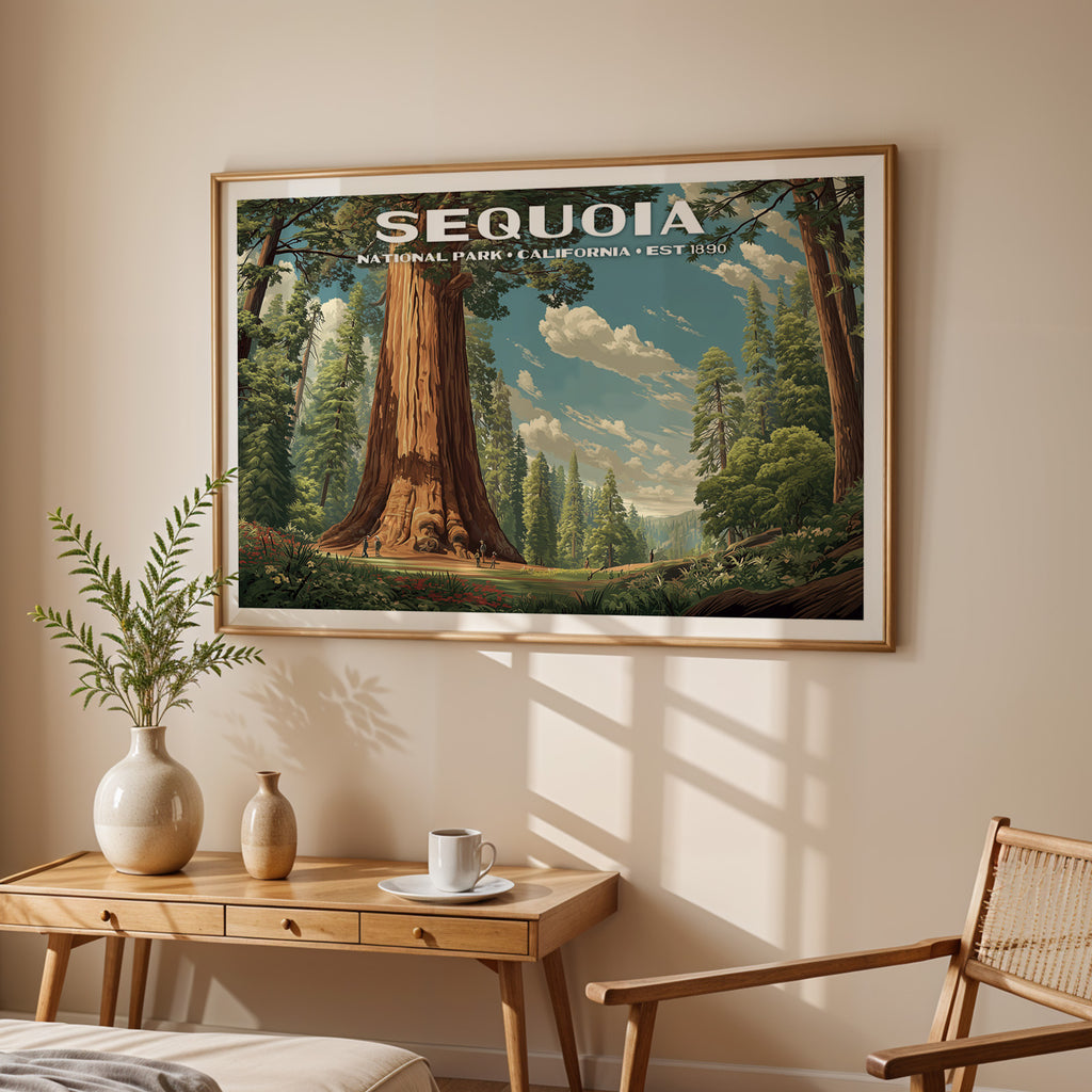 Sequoia National Park Horizontal Vintage Art