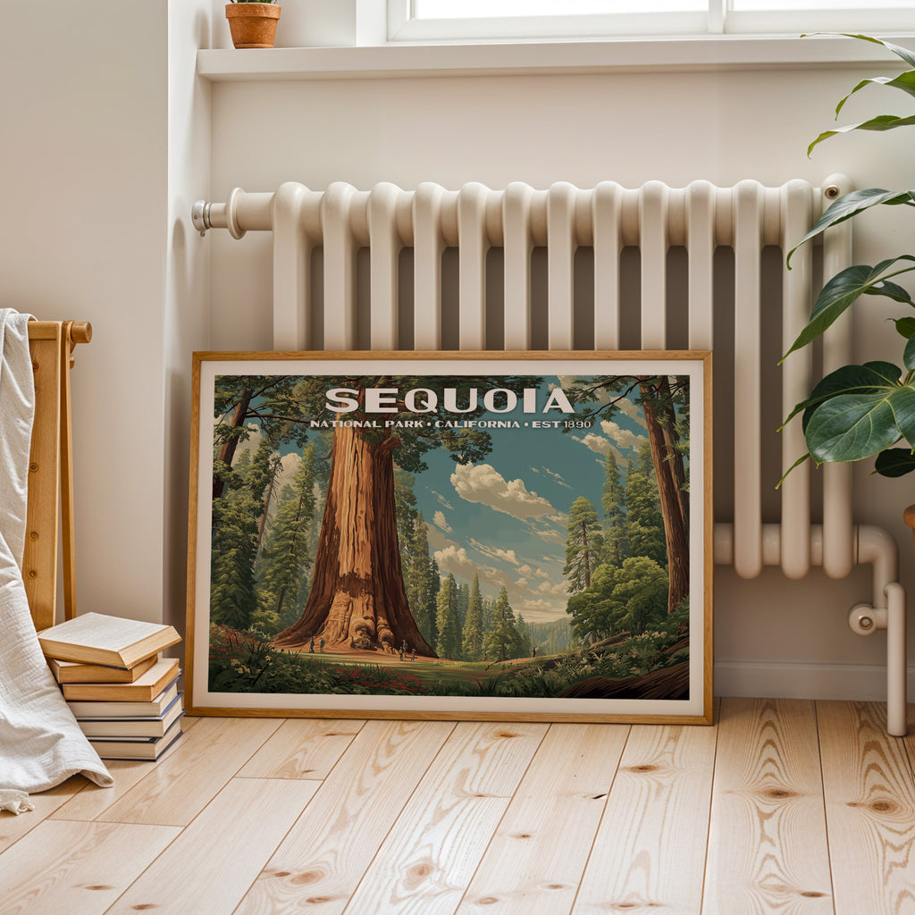 Sequoia National Park Horizontal Vintage Art