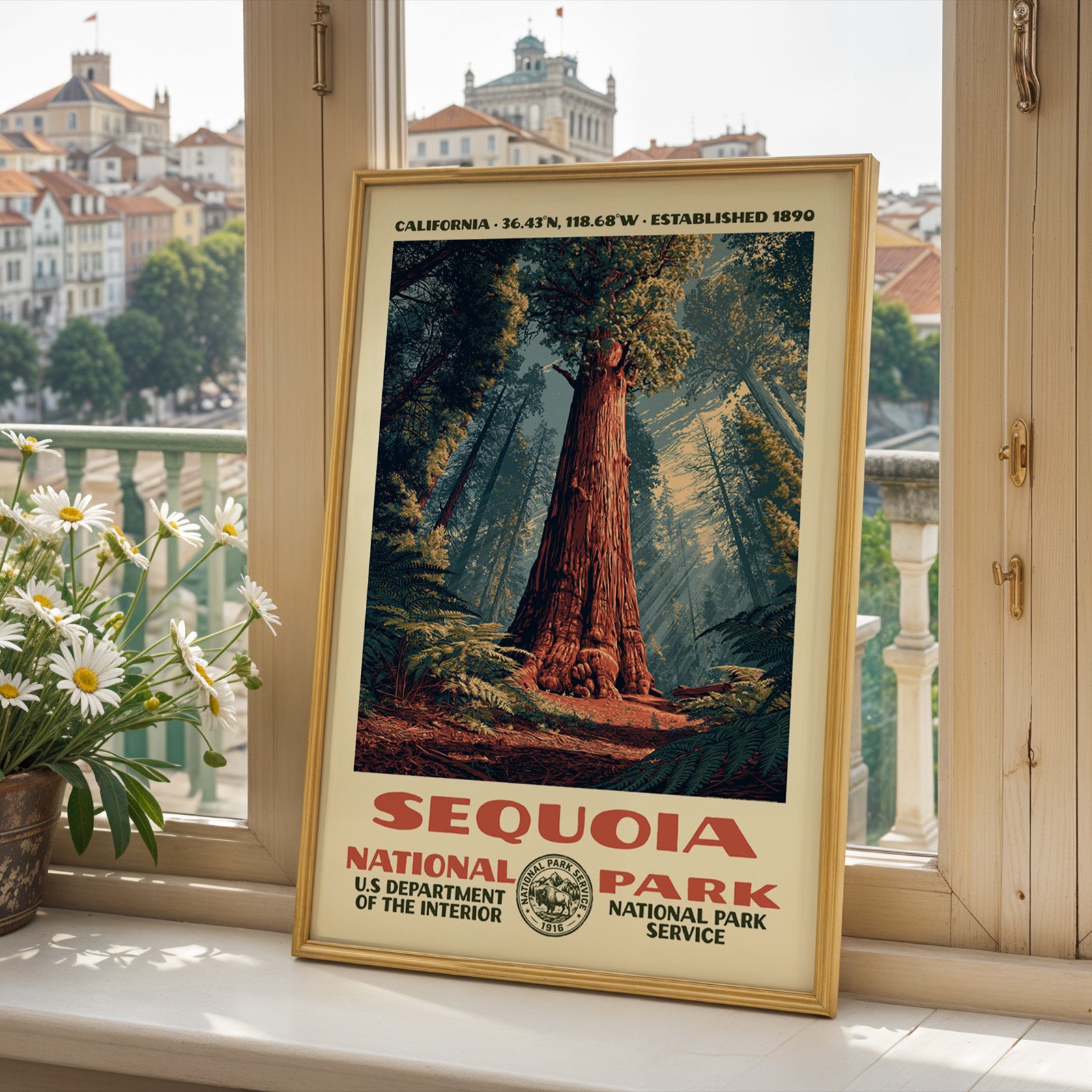 Sequoia National Park Vintage WPA Art