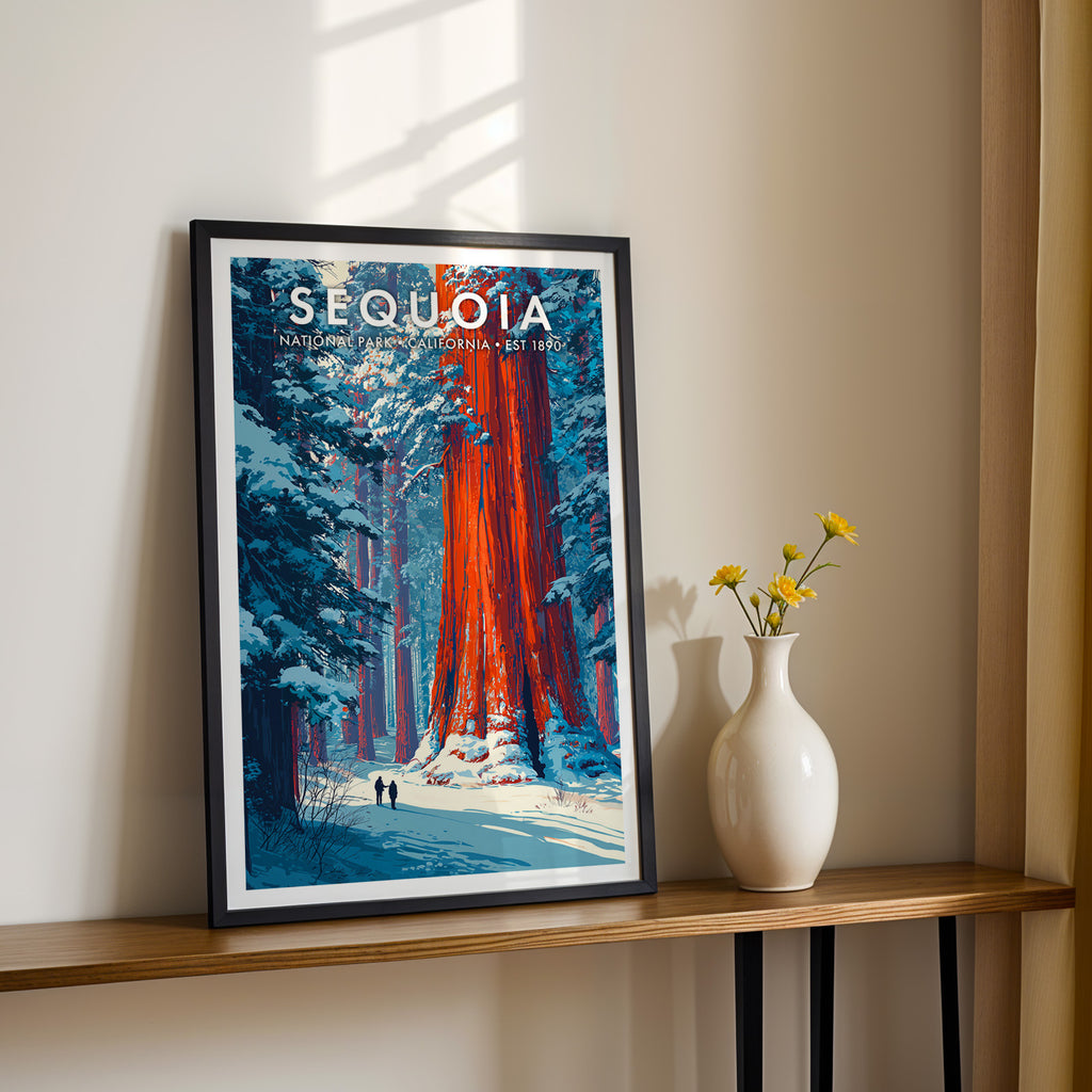 Retro Sequoia National Park Print