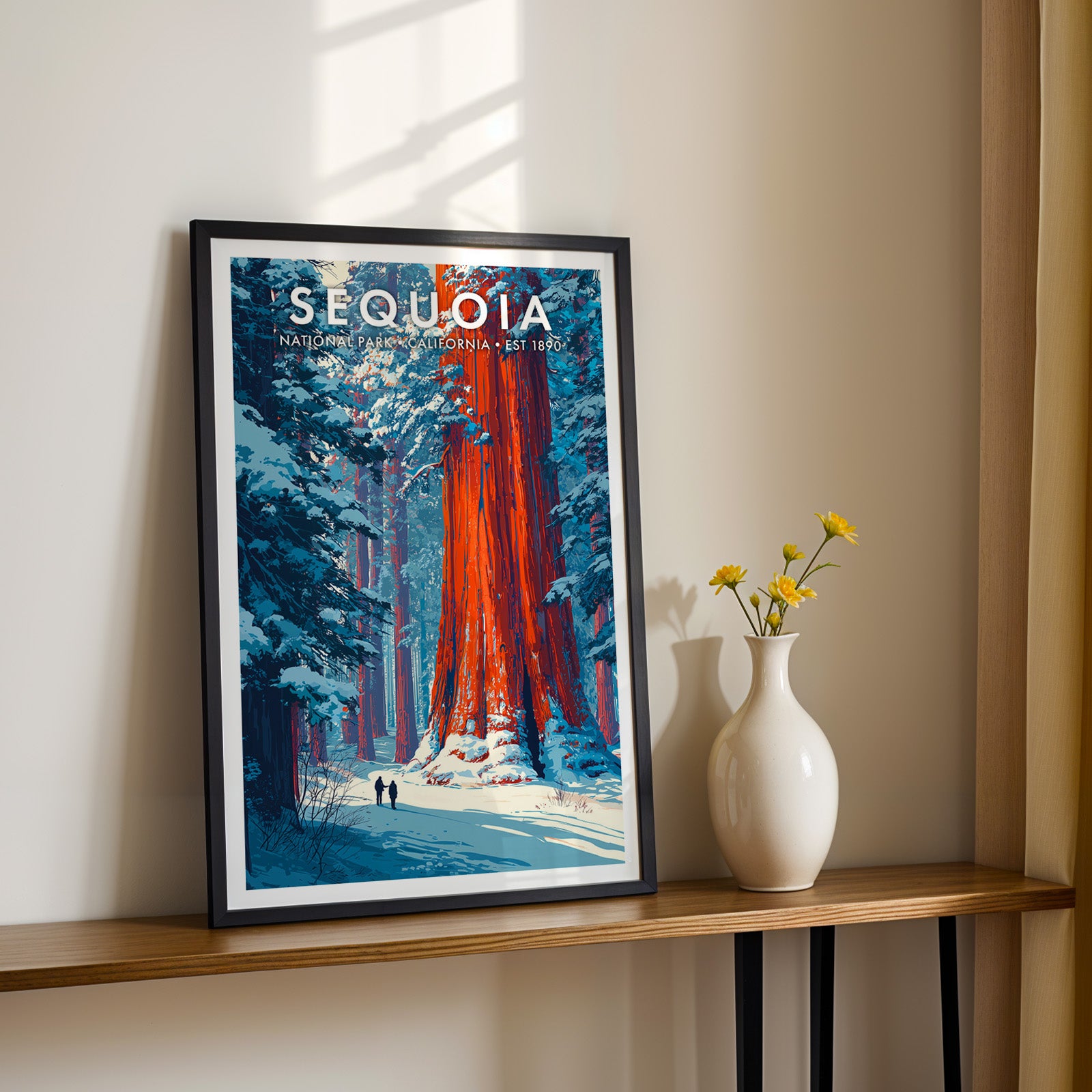 Retro Sequoia National Park Print