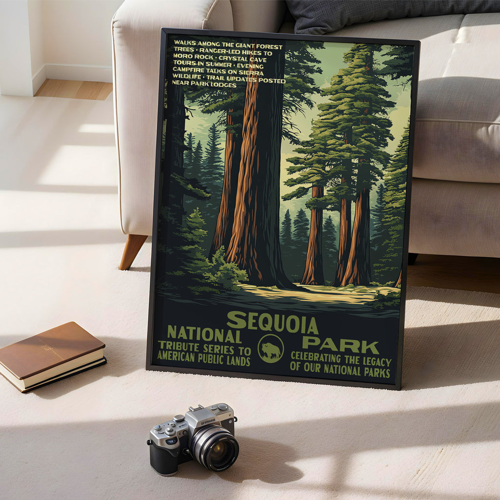 Sequoia National Park Vintage WPA Art
