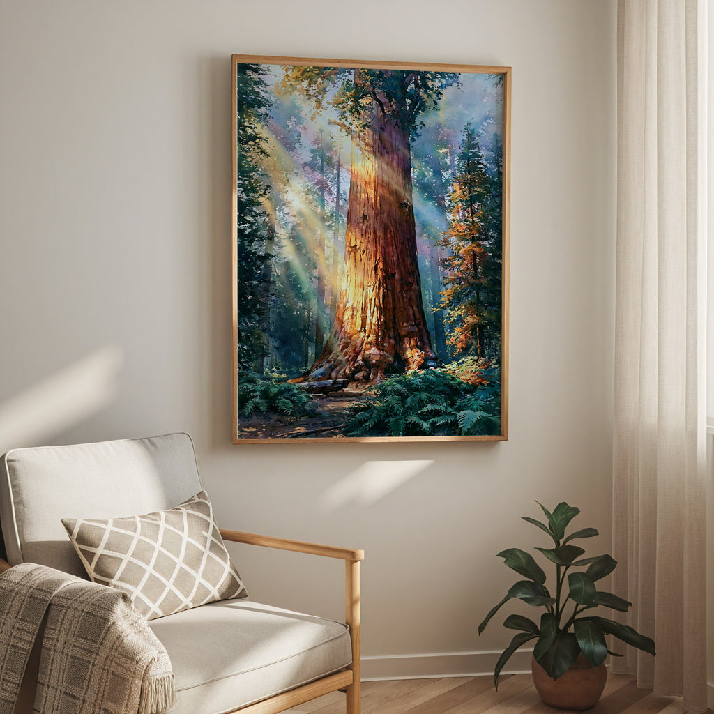 Sequoia National Park Watercolor Art