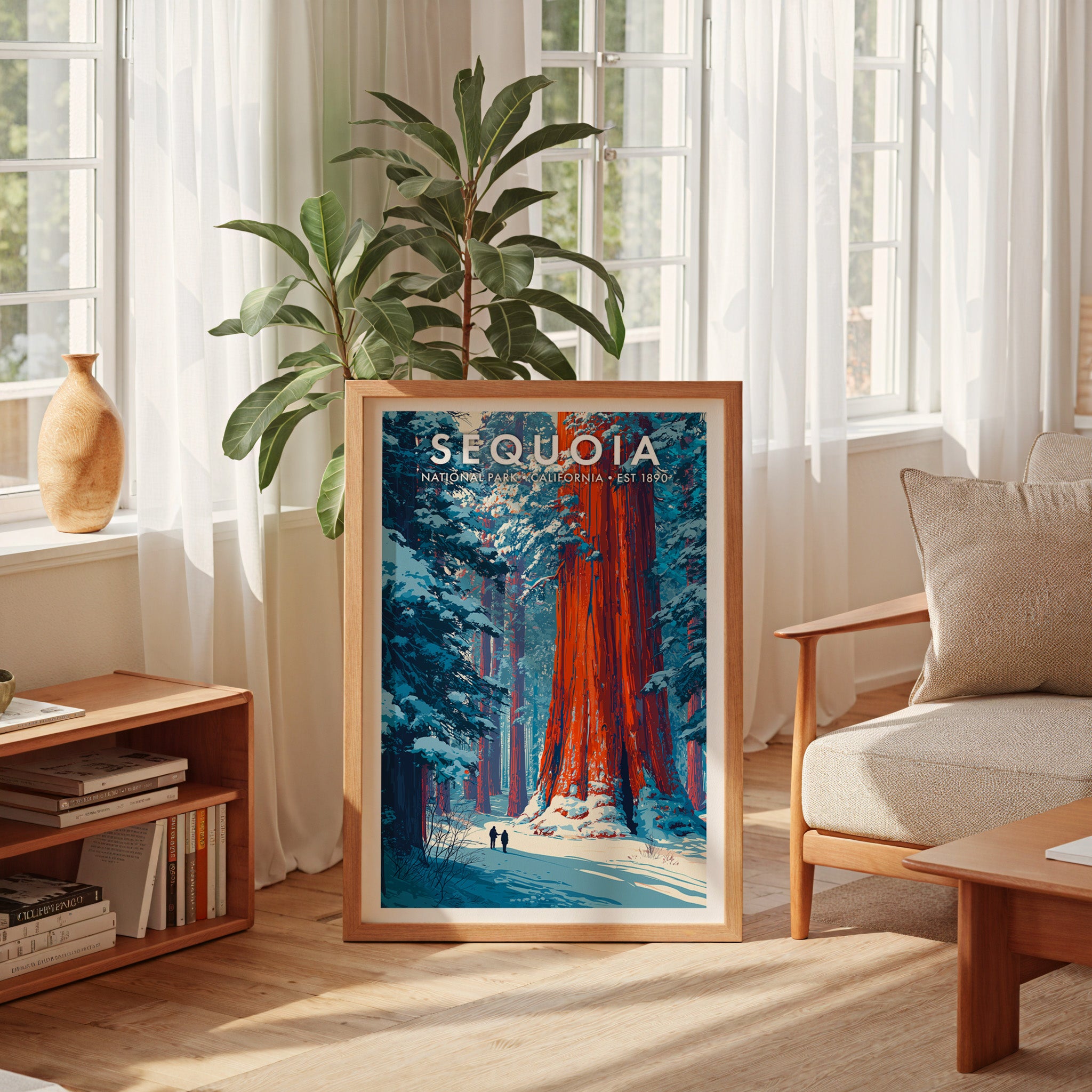 Retro Sequoia National Park Print