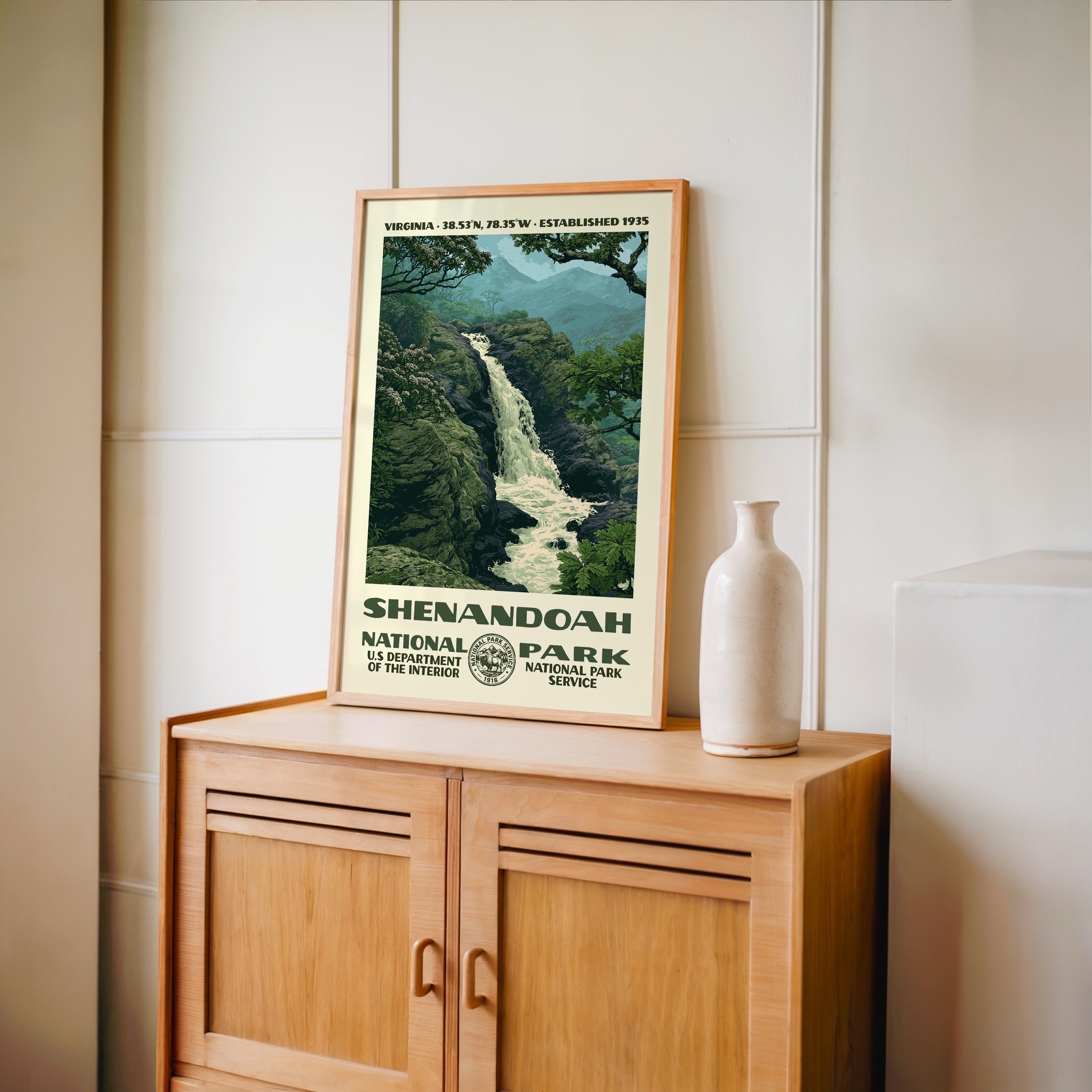 Shenandoah National Park Vintage WPA Art