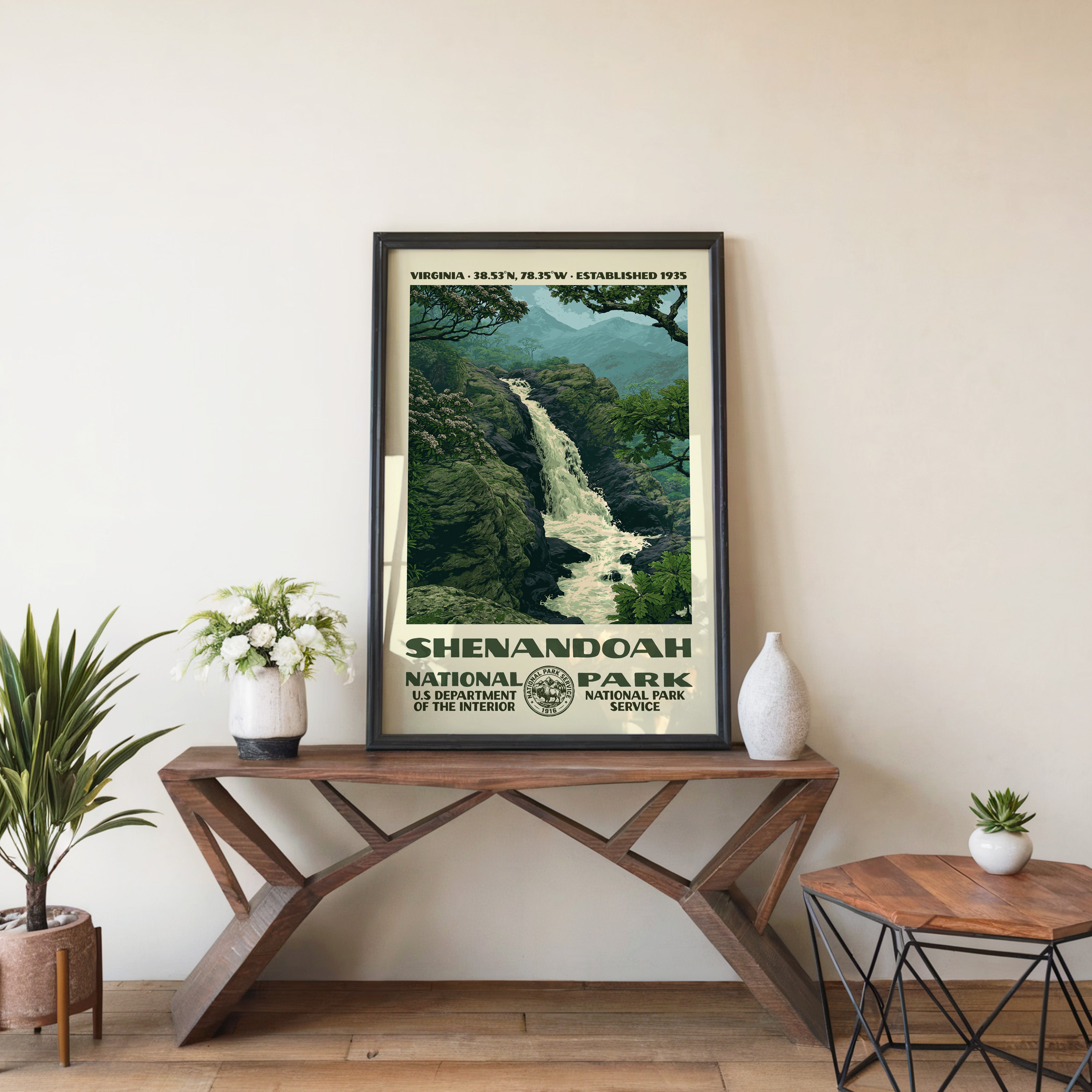 Shenandoah National Park Vintage WPA Art