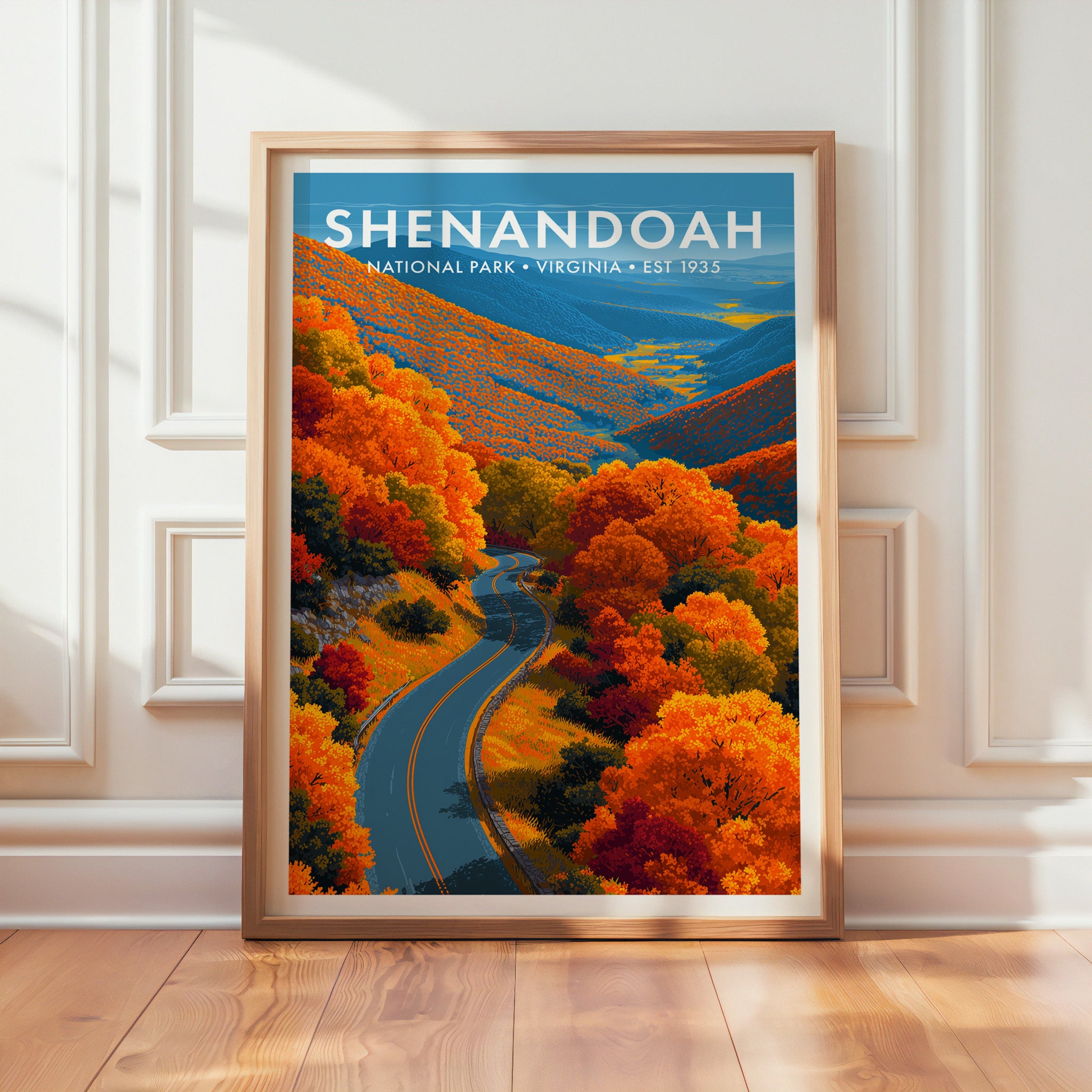 Retro Shenandoah National Park Print