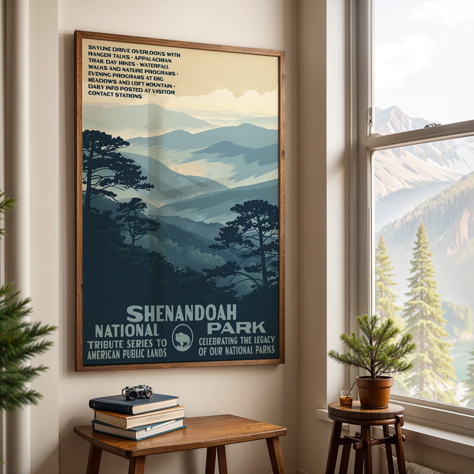 Shenandoah National Park Vintage WPA Art
