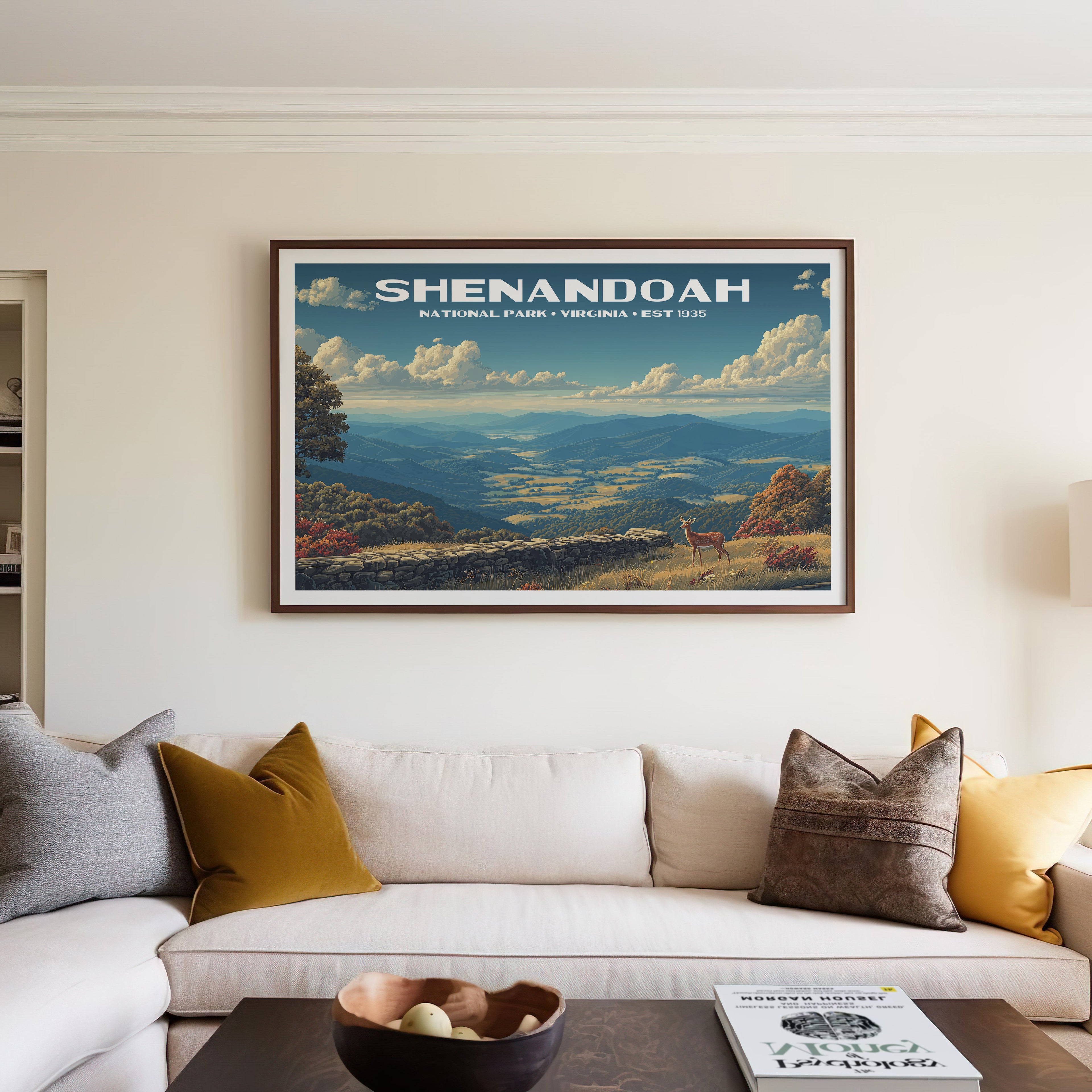 Shenandoah National Park Horizontal Vintage Art
