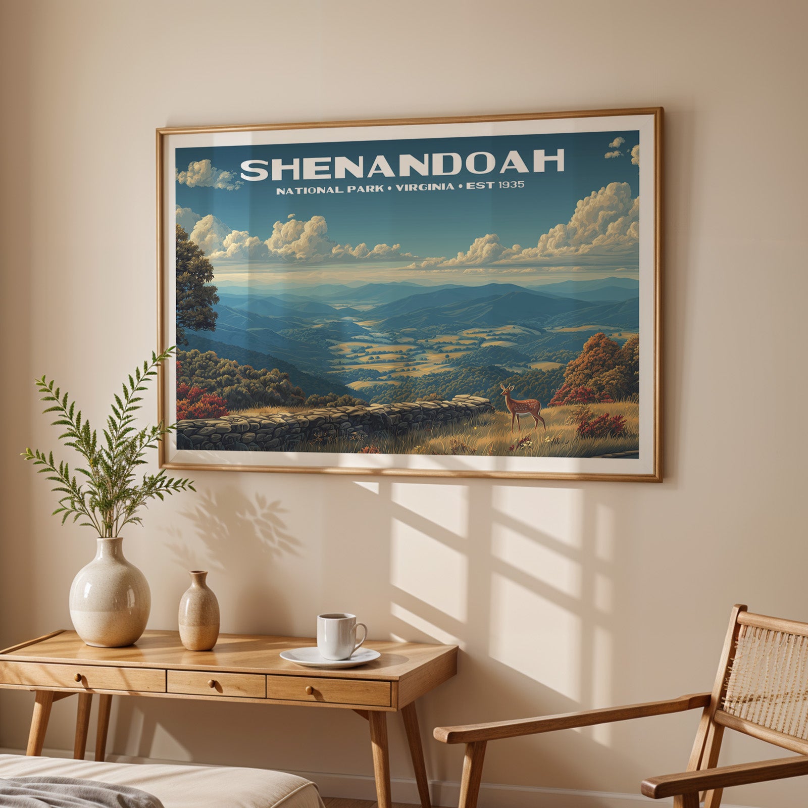 Shenandoah National Park Horizontal Vintage Art
