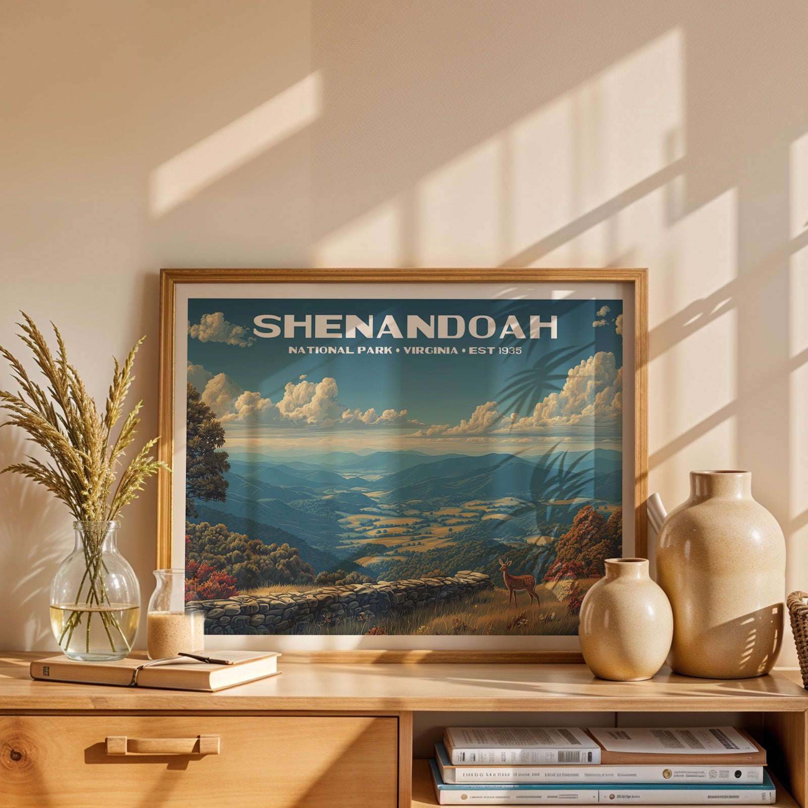 Shenandoah National Park Horizontal Vintage Art