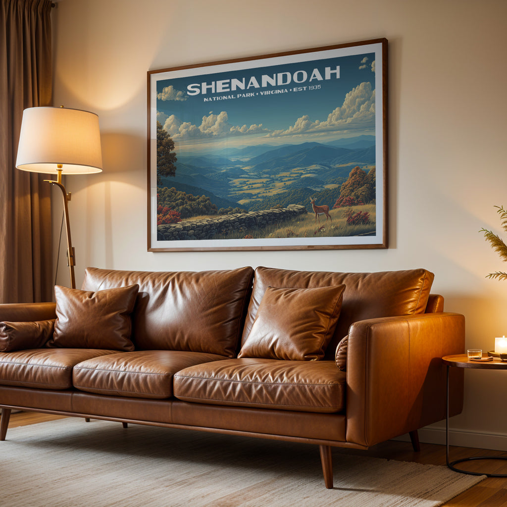 Shenandoah National Park Horizontal Vintage Art