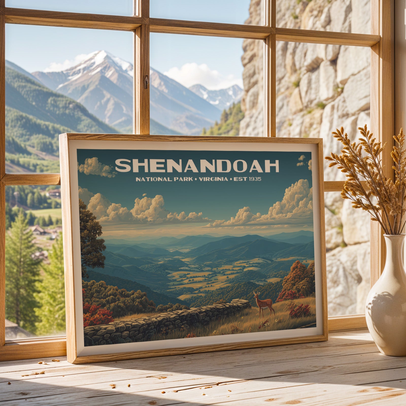 Shenandoah National Park Horizontal Vintage Art