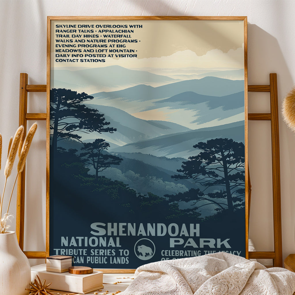Shenandoah National Park Vintage WPA Art