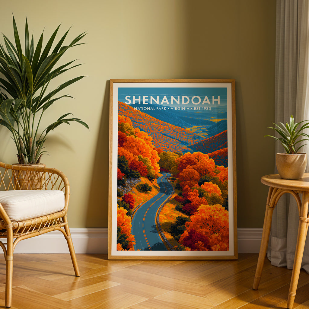 Retro Shenandoah National Park Print