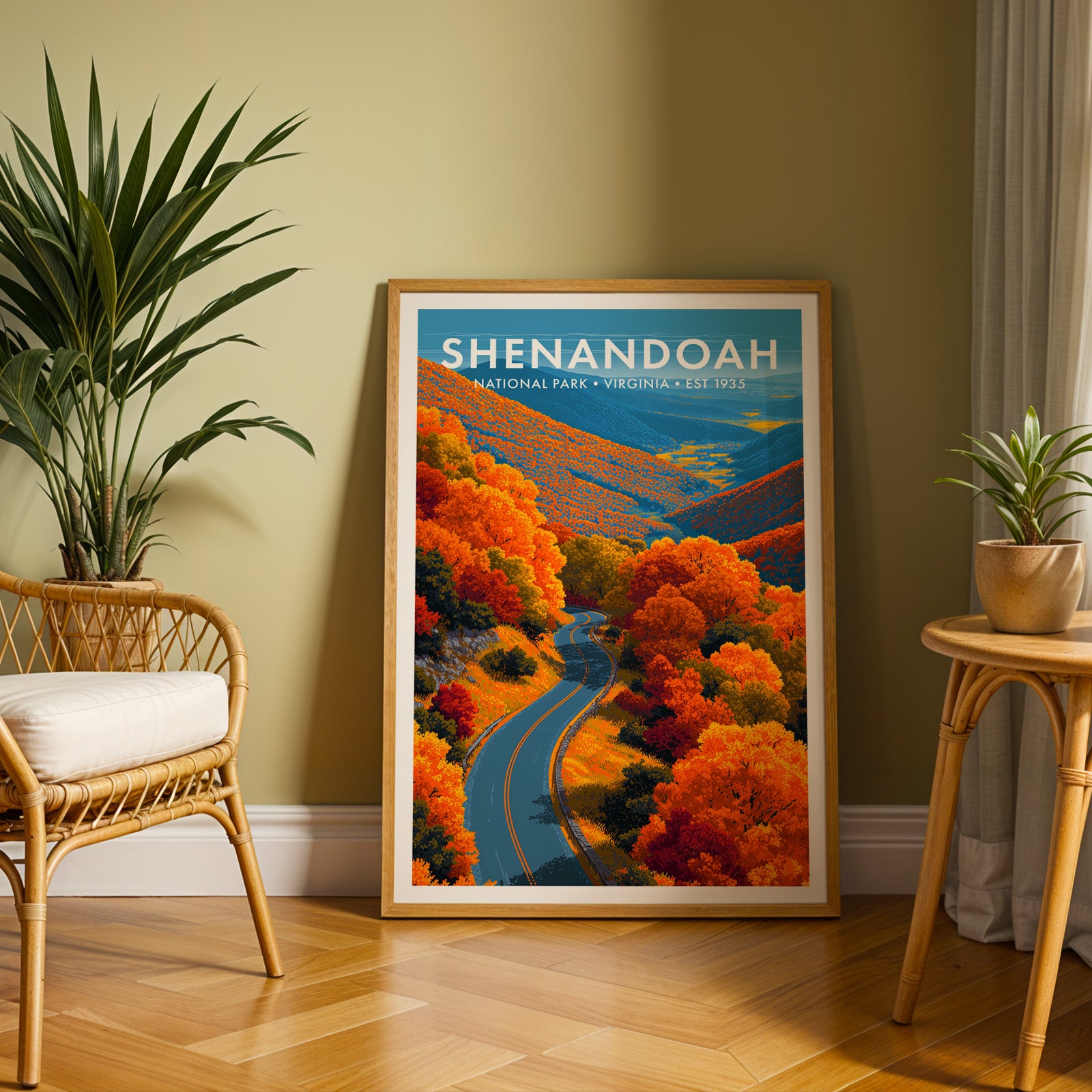 Retro Shenandoah National Park Print