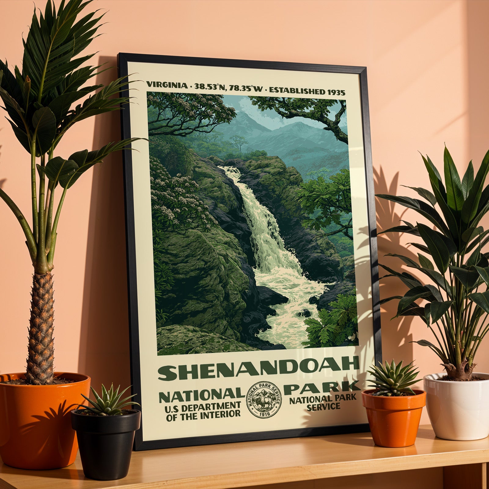 Shenandoah National Park Vintage WPA Art