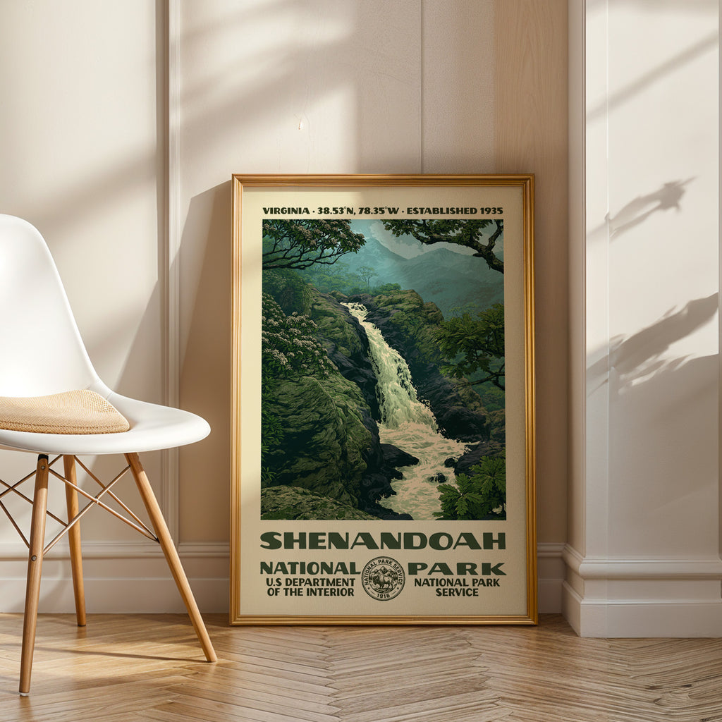 Shenandoah National Park Vintage WPA Art