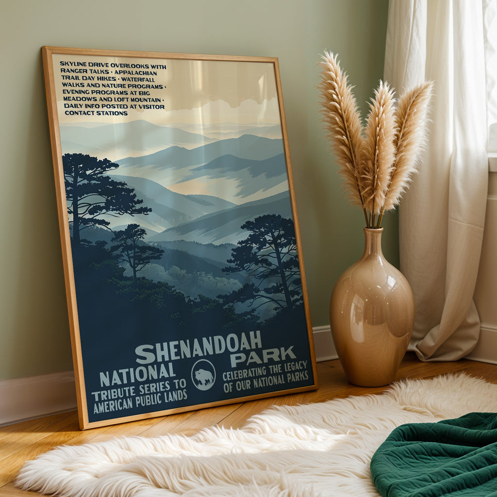 Shenandoah National Park Vintage WPA Art