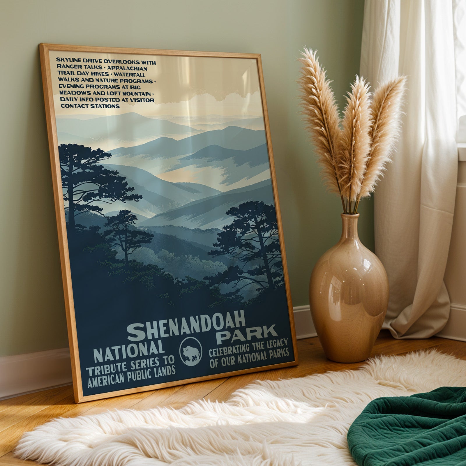 Shenandoah National Park Vintage WPA Art
