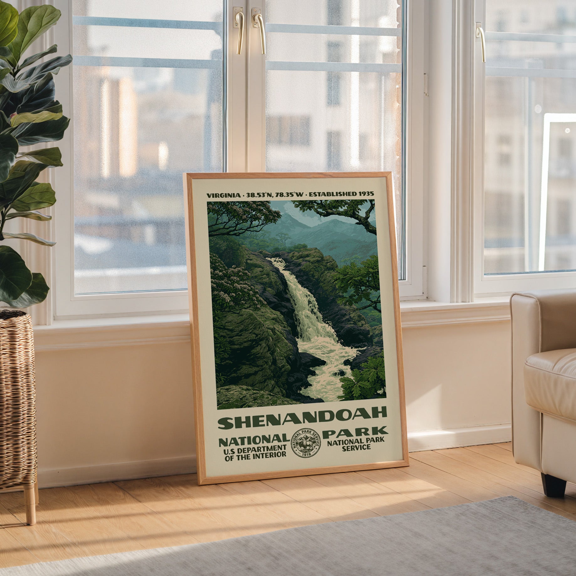Shenandoah National Park Vintage WPA Art