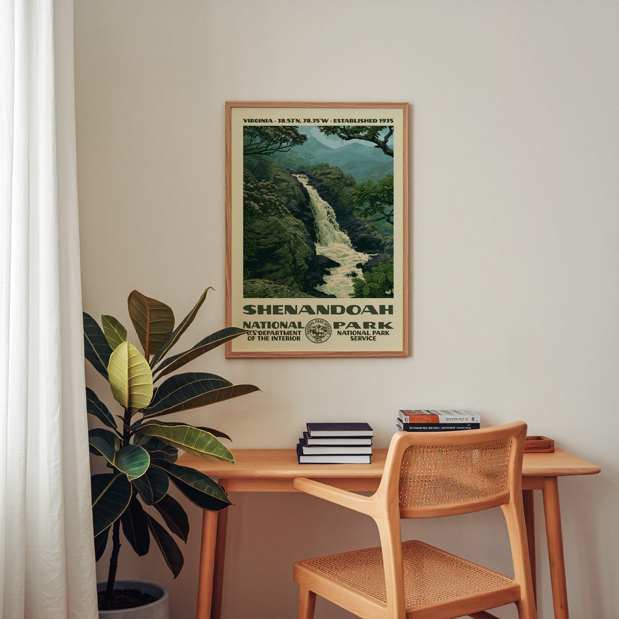 Shenandoah National Park Vintage WPA Art
