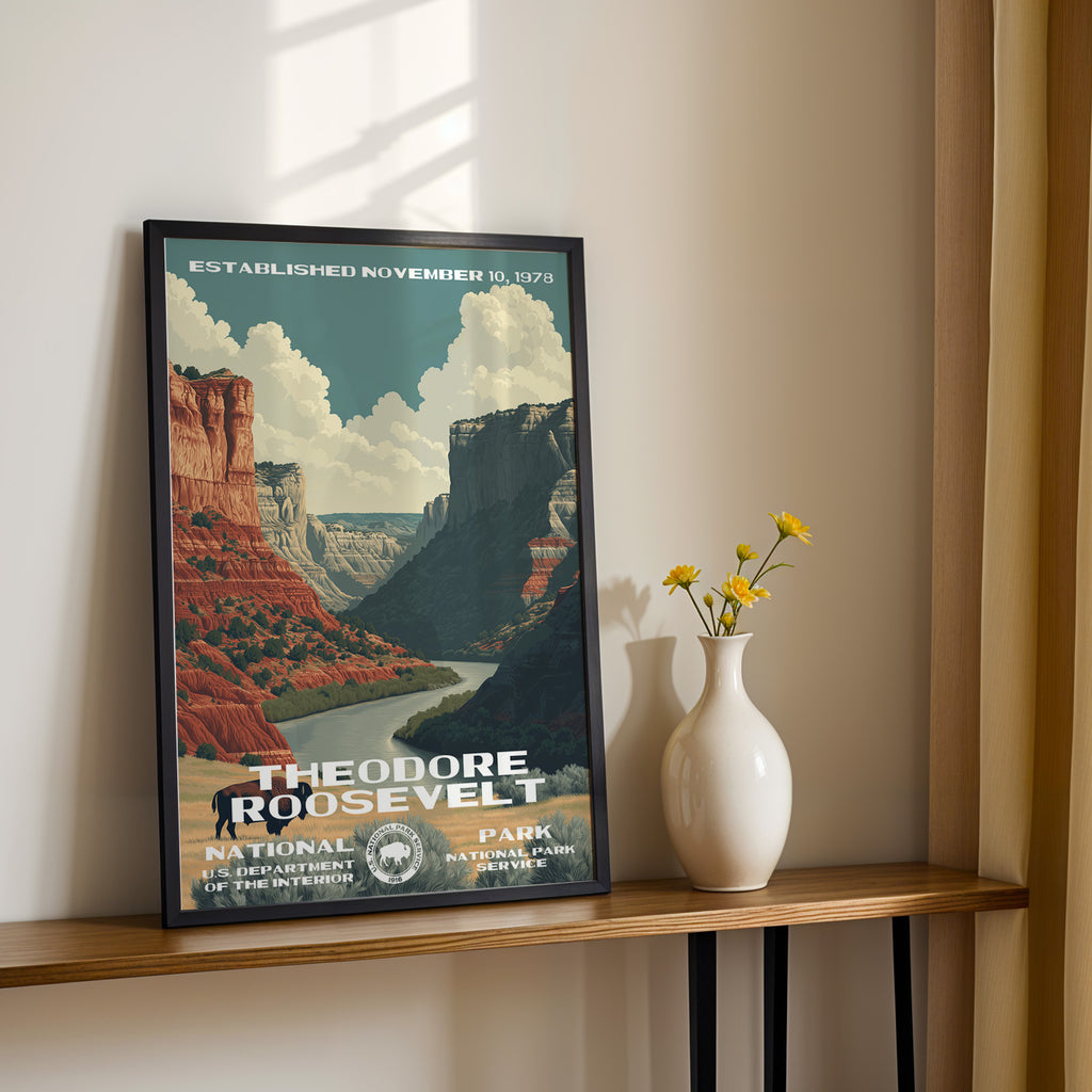 Theodore Roosevelt National Park Vintage WPA
