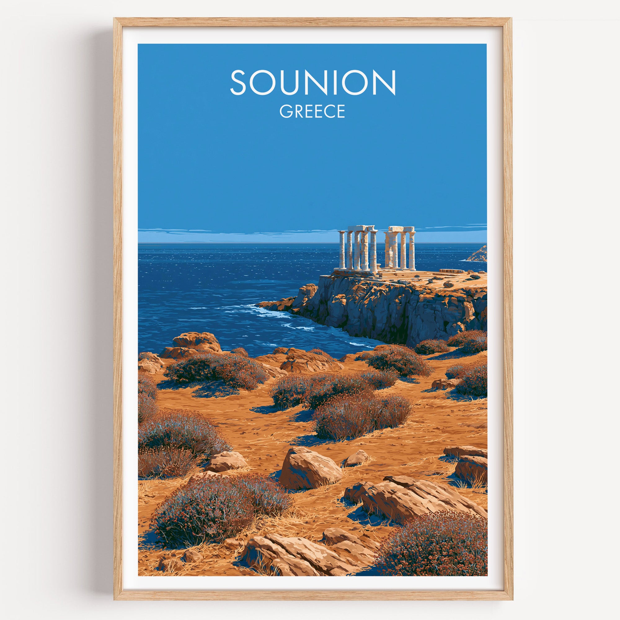 Poseidon-Tempel Sounion Griechenland