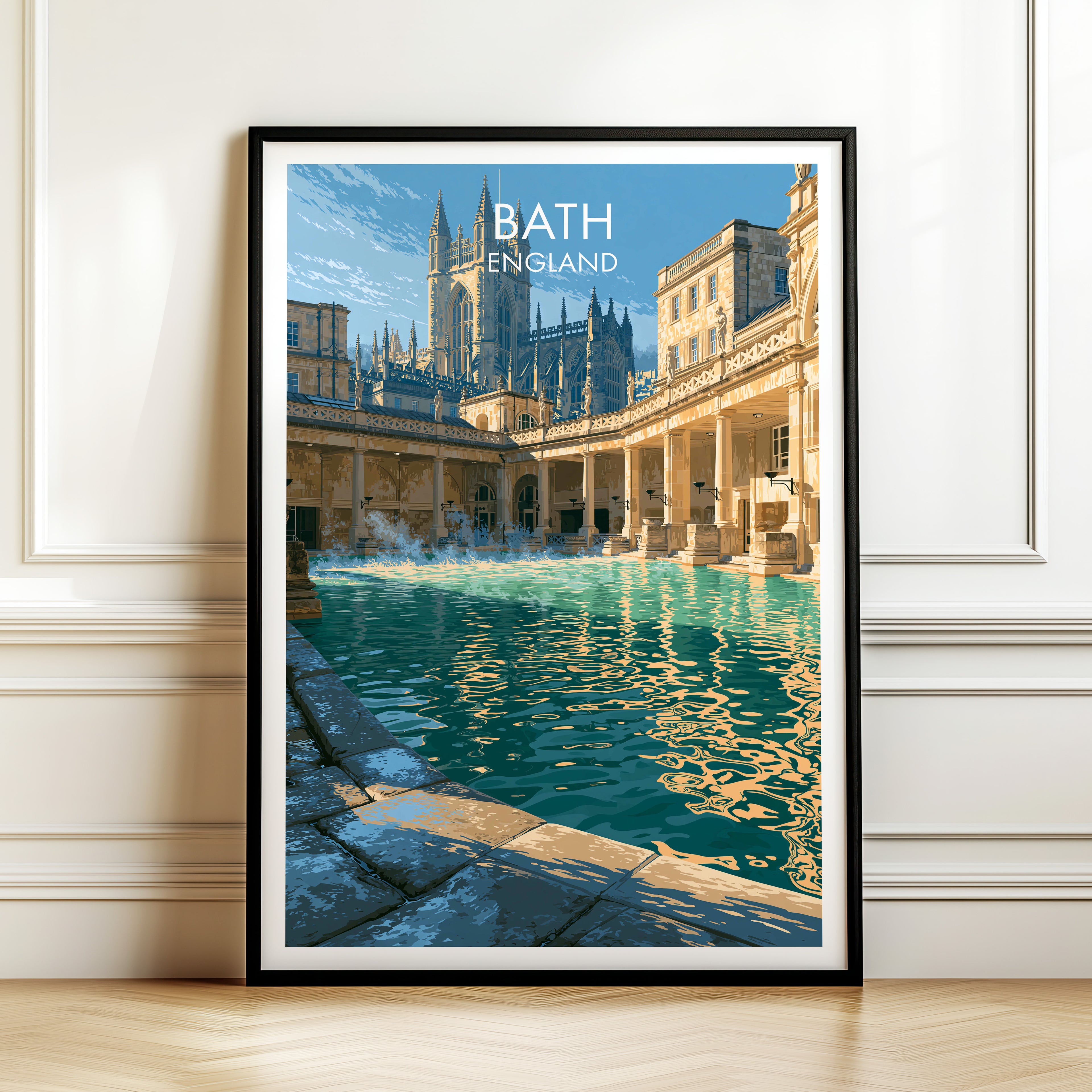 Les thermes romains de Bath, Angleterre