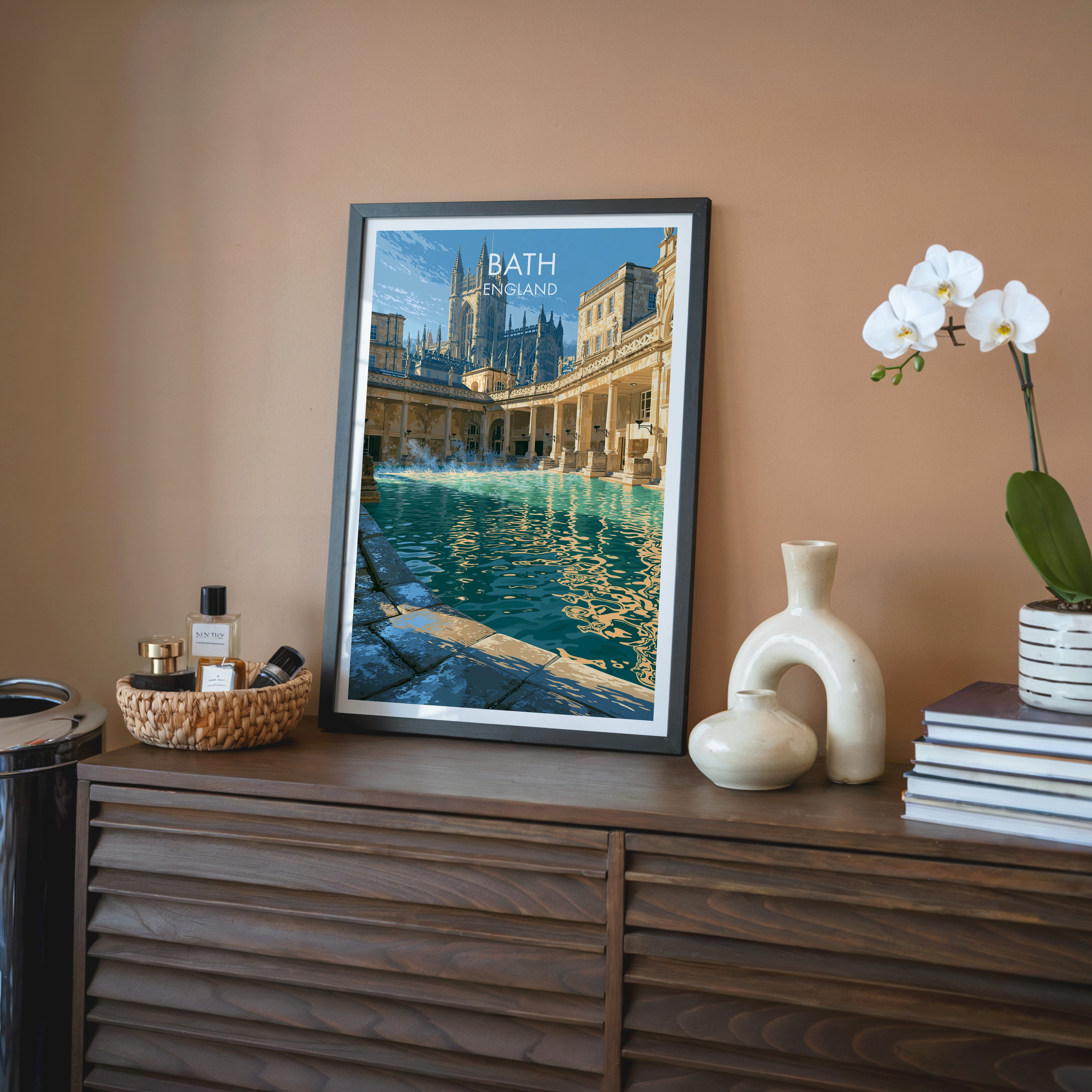 Les thermes romains de Bath, Angleterre