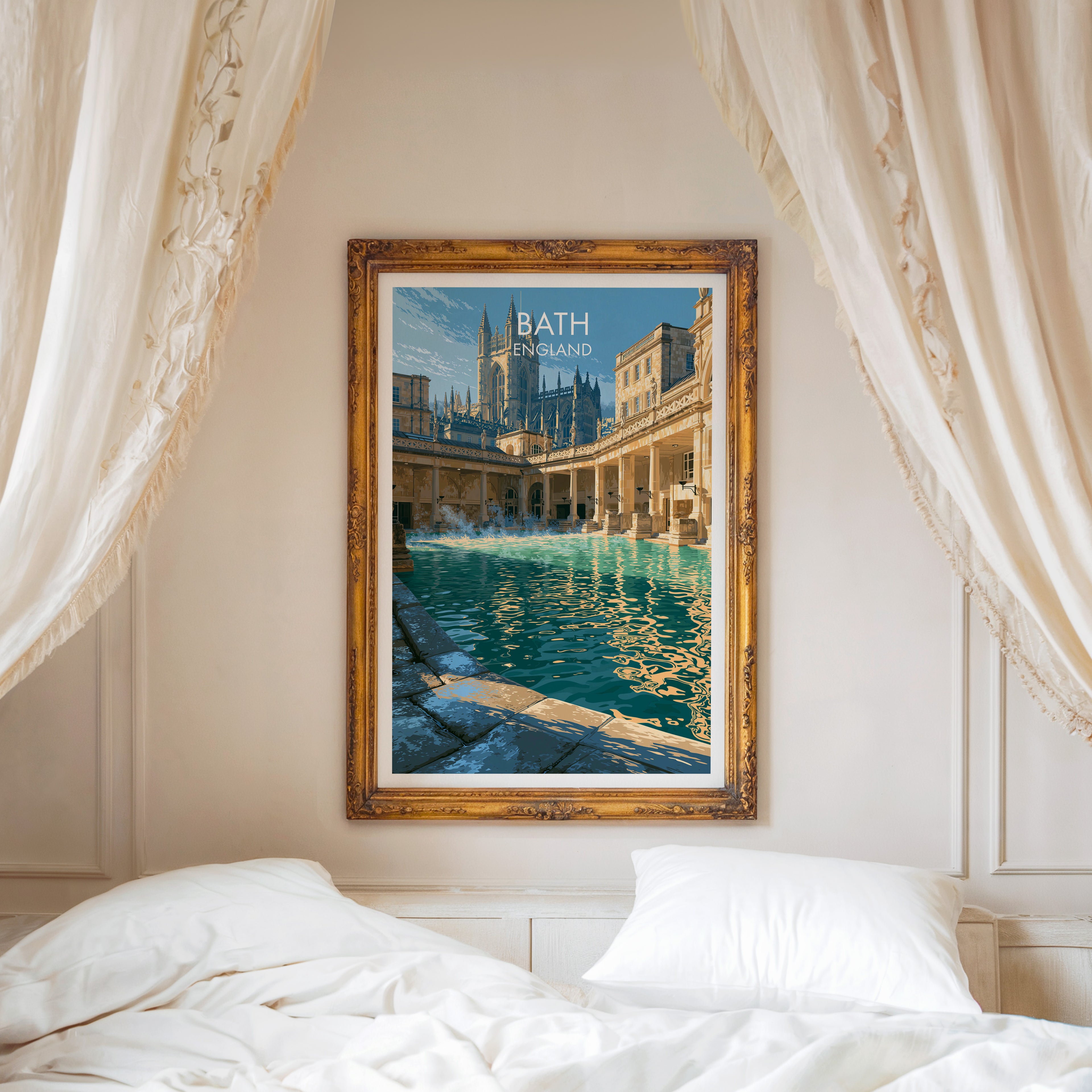 Les thermes romains de Bath, Angleterre