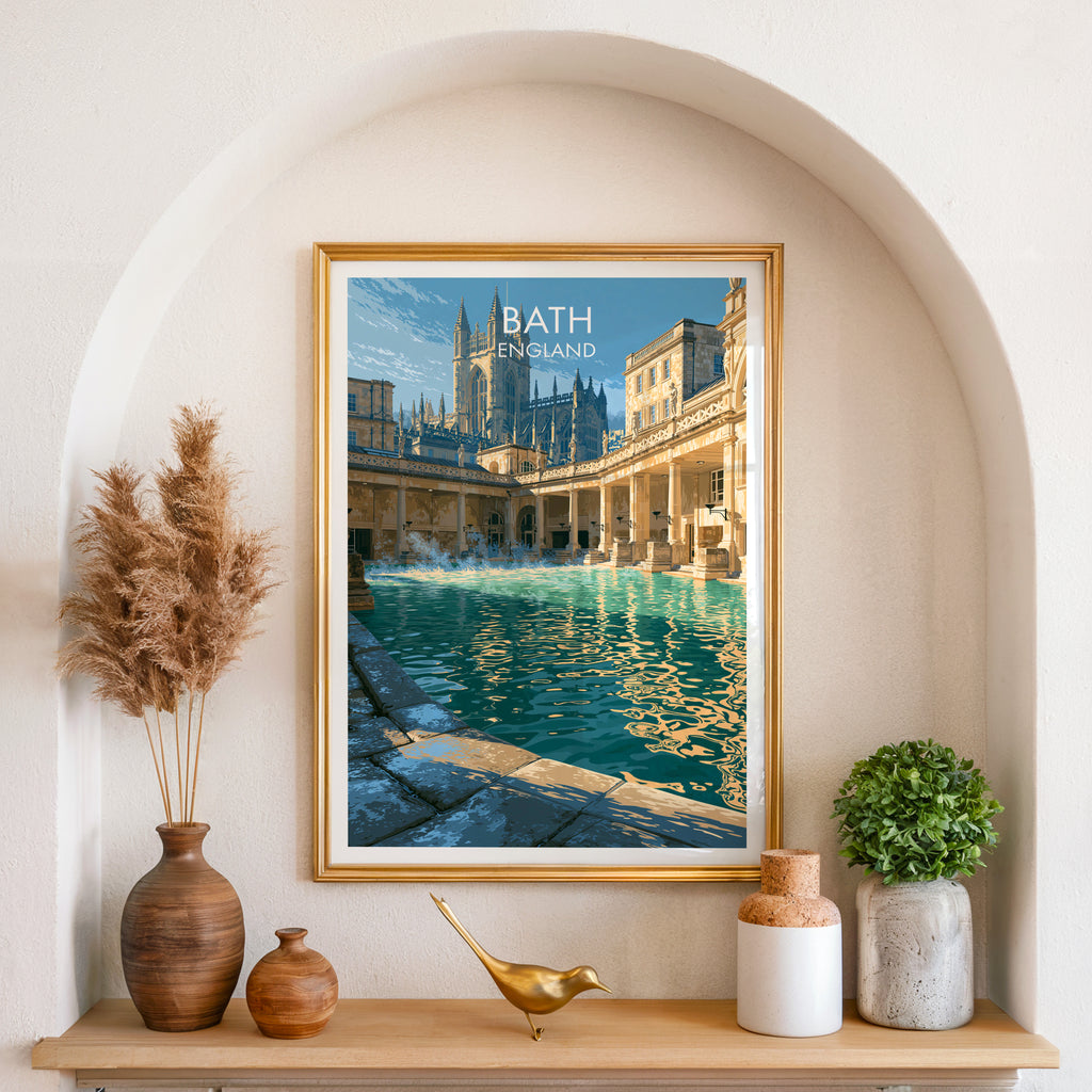 Les thermes romains de Bath, Angleterre