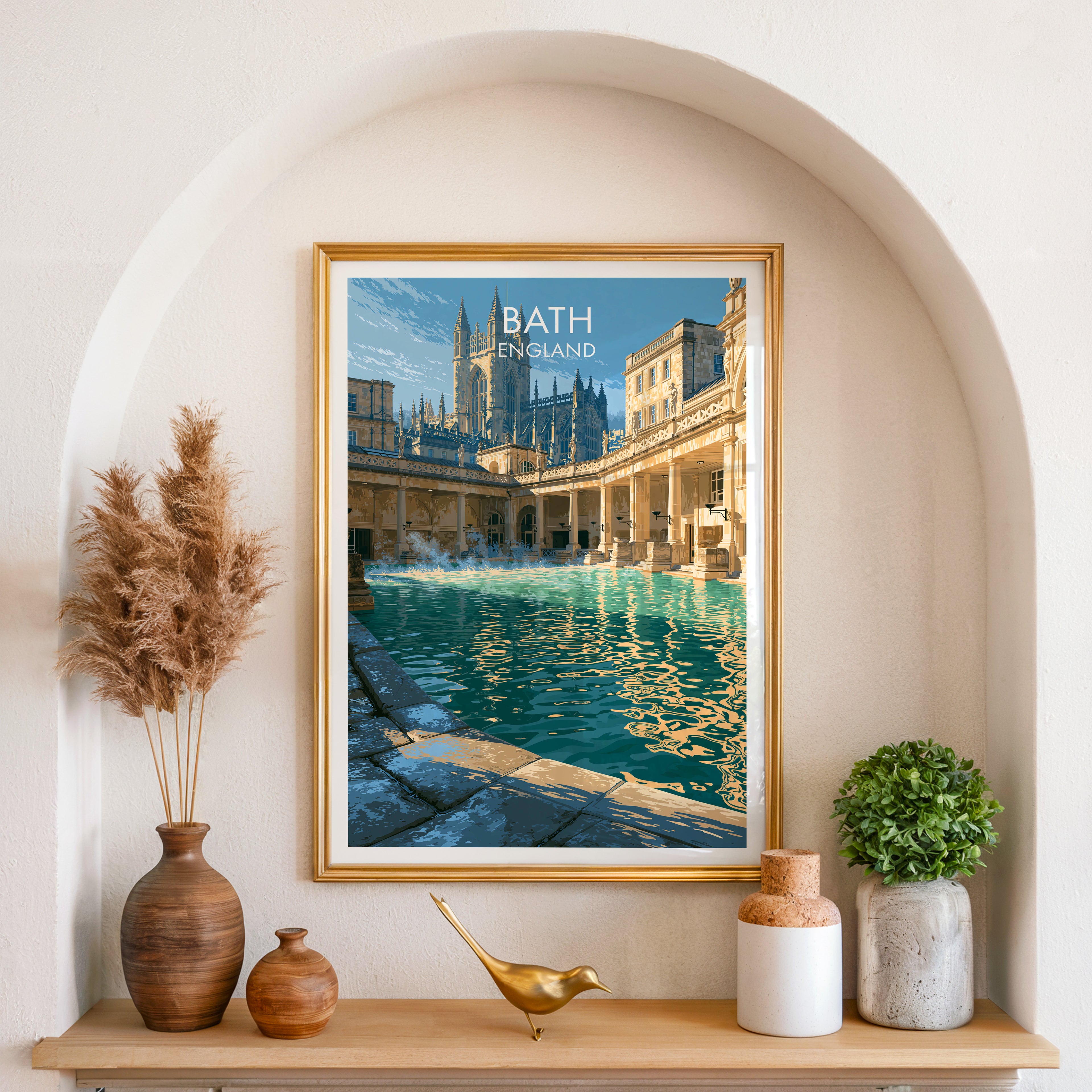 Les thermes romains de Bath, Angleterre