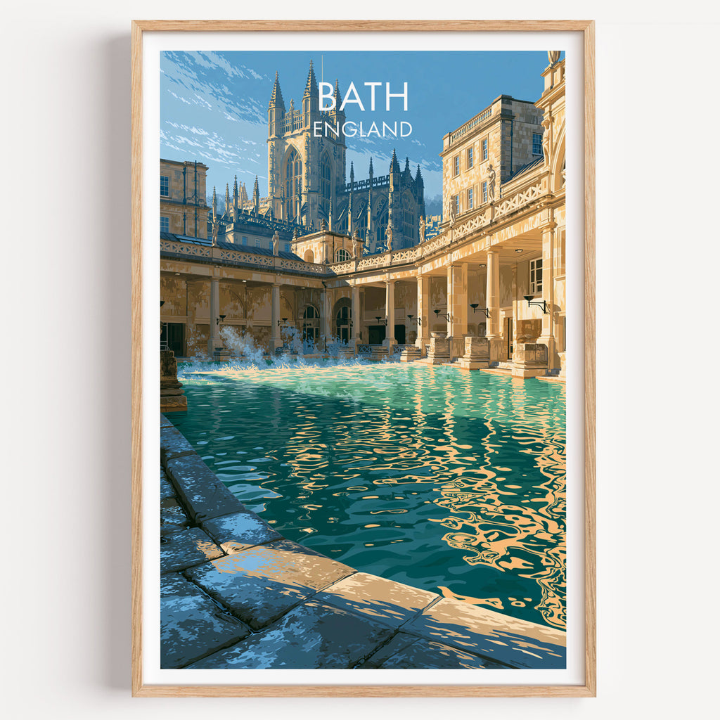 Les thermes romains de Bath, Angleterre
