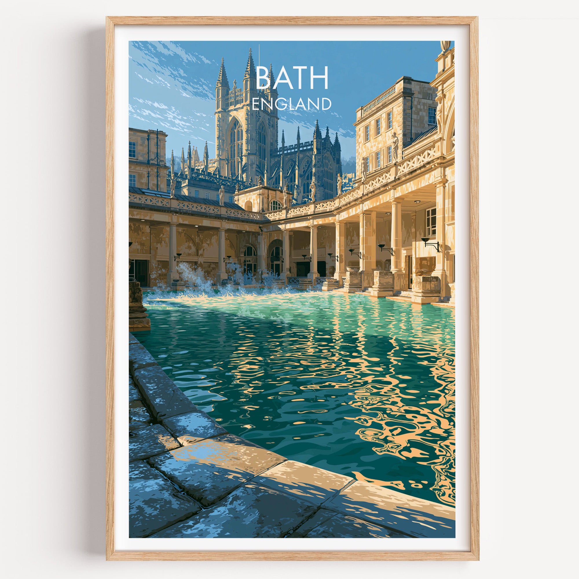 Les thermes romains de Bath, Angleterre
