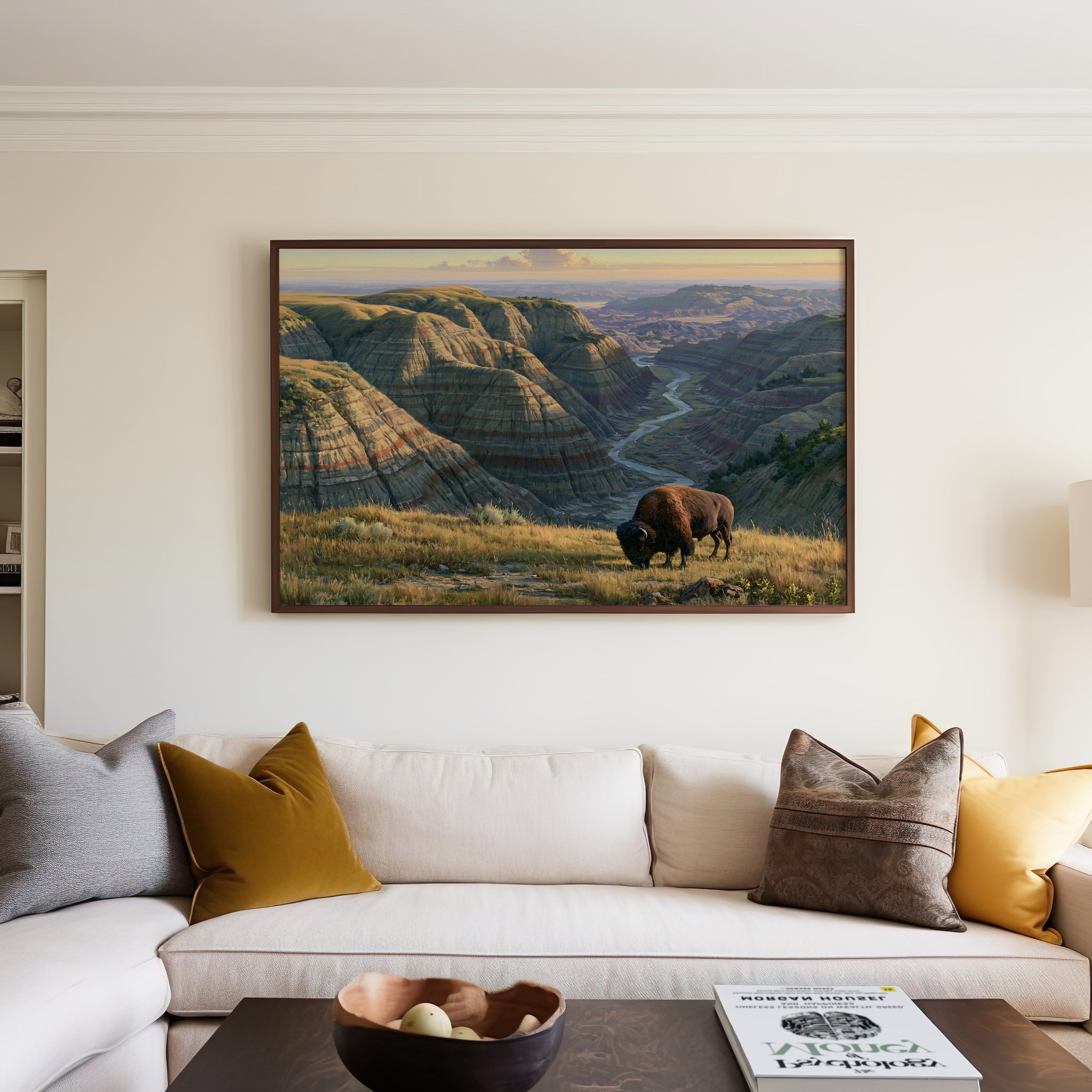 Theodore Roosevelt National Park Classical Oil Painting
