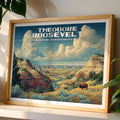 Theodore Roosevelt National Park Horizontal Vintage Art