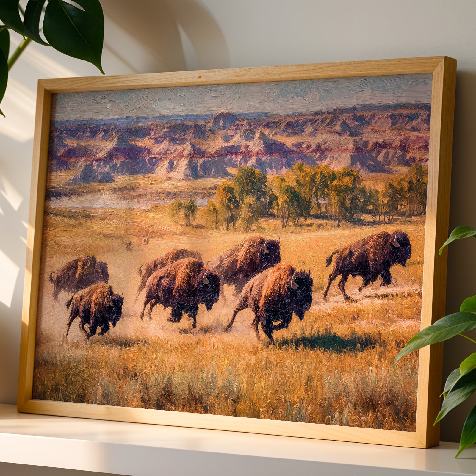 Theodore Roosevelt National Park Oil Painting