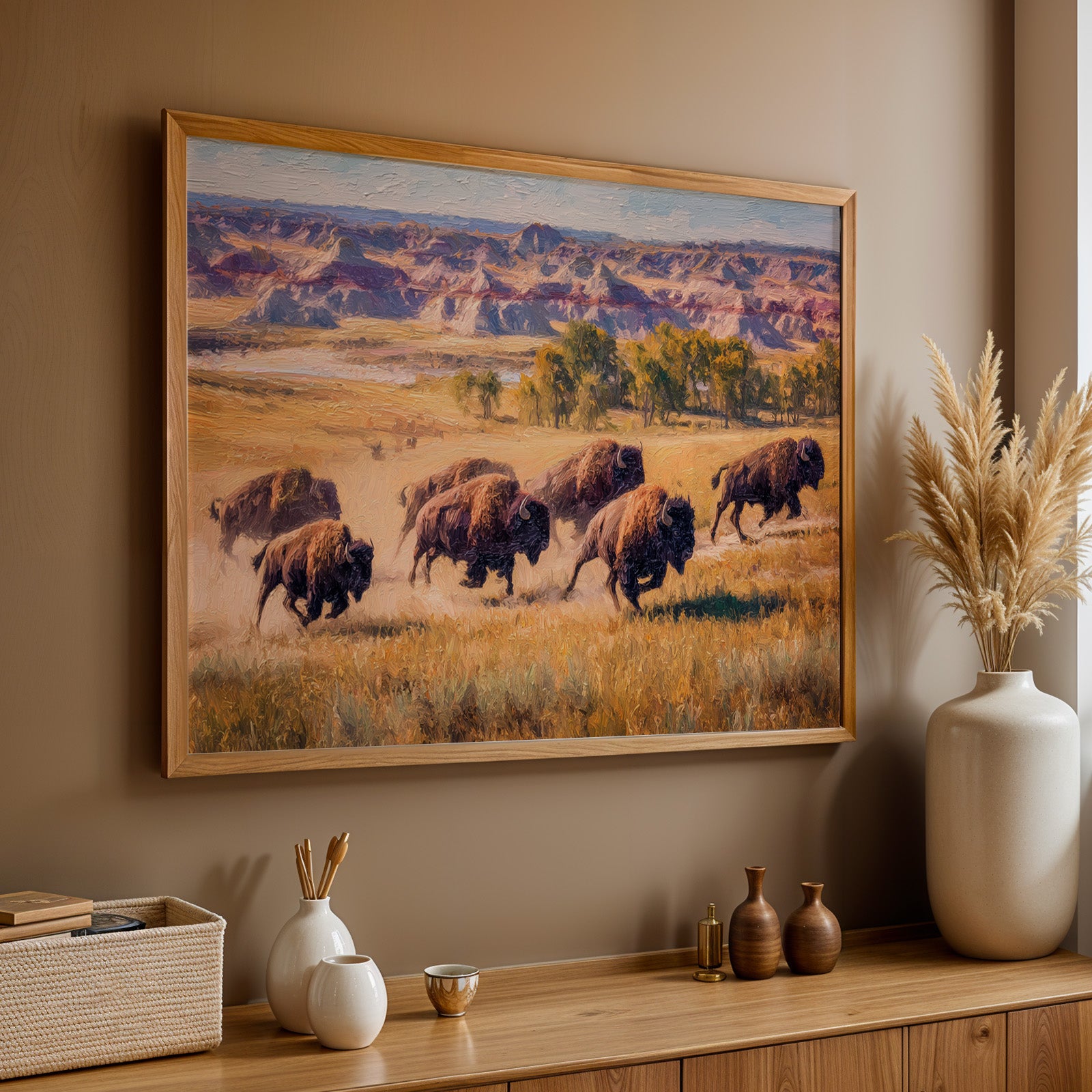 Theodore Roosevelt National Park Oil Painting