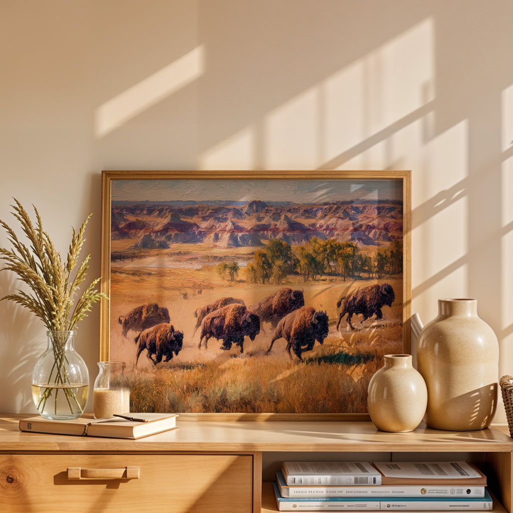 Theodore Roosevelt National Park Oil Painting