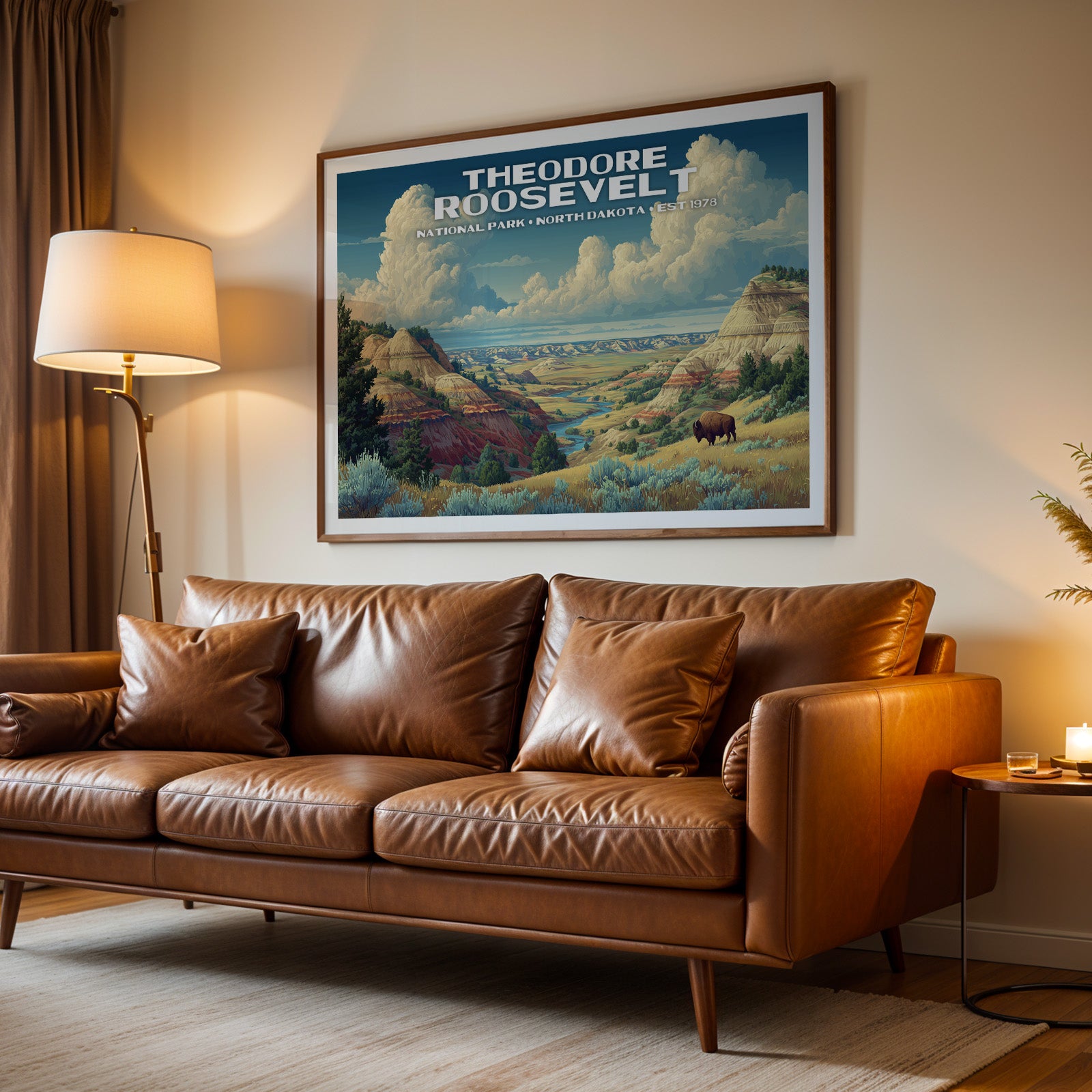 Theodore Roosevelt National Park Horizontal Vintage Art