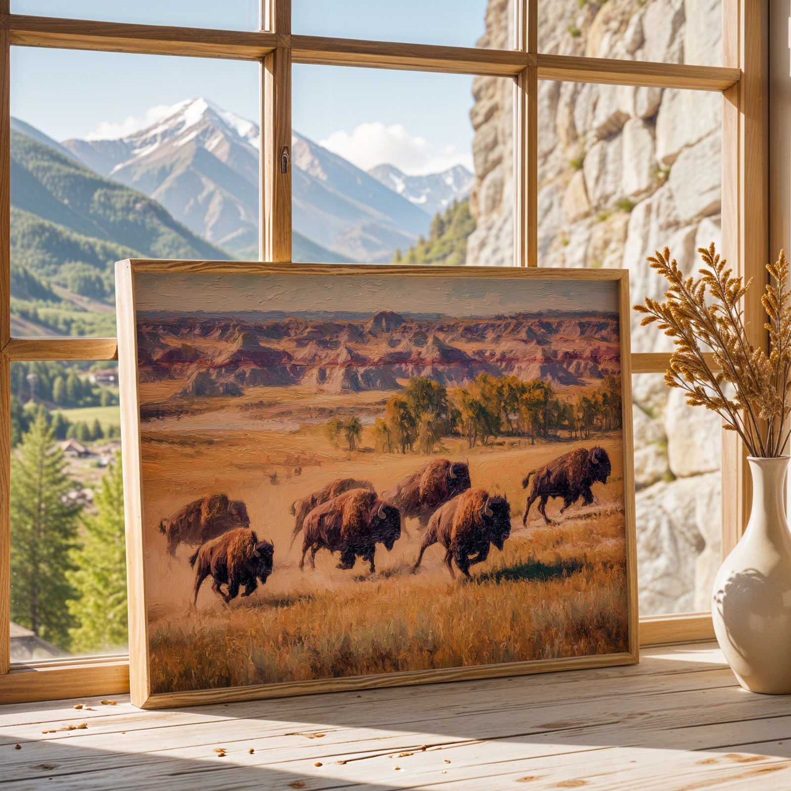 Theodore Roosevelt National Park Oil Painting