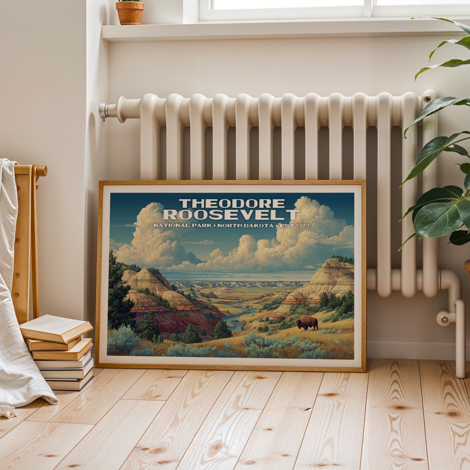 Theodore Roosevelt National Park Horizontal Vintage Art