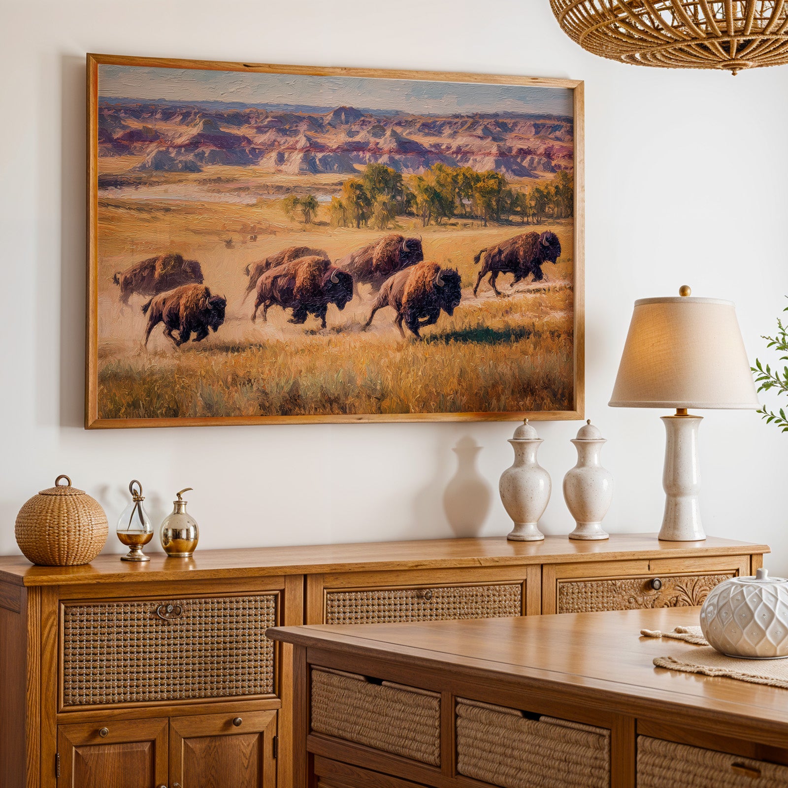 Theodore Roosevelt National Park Oil Painting