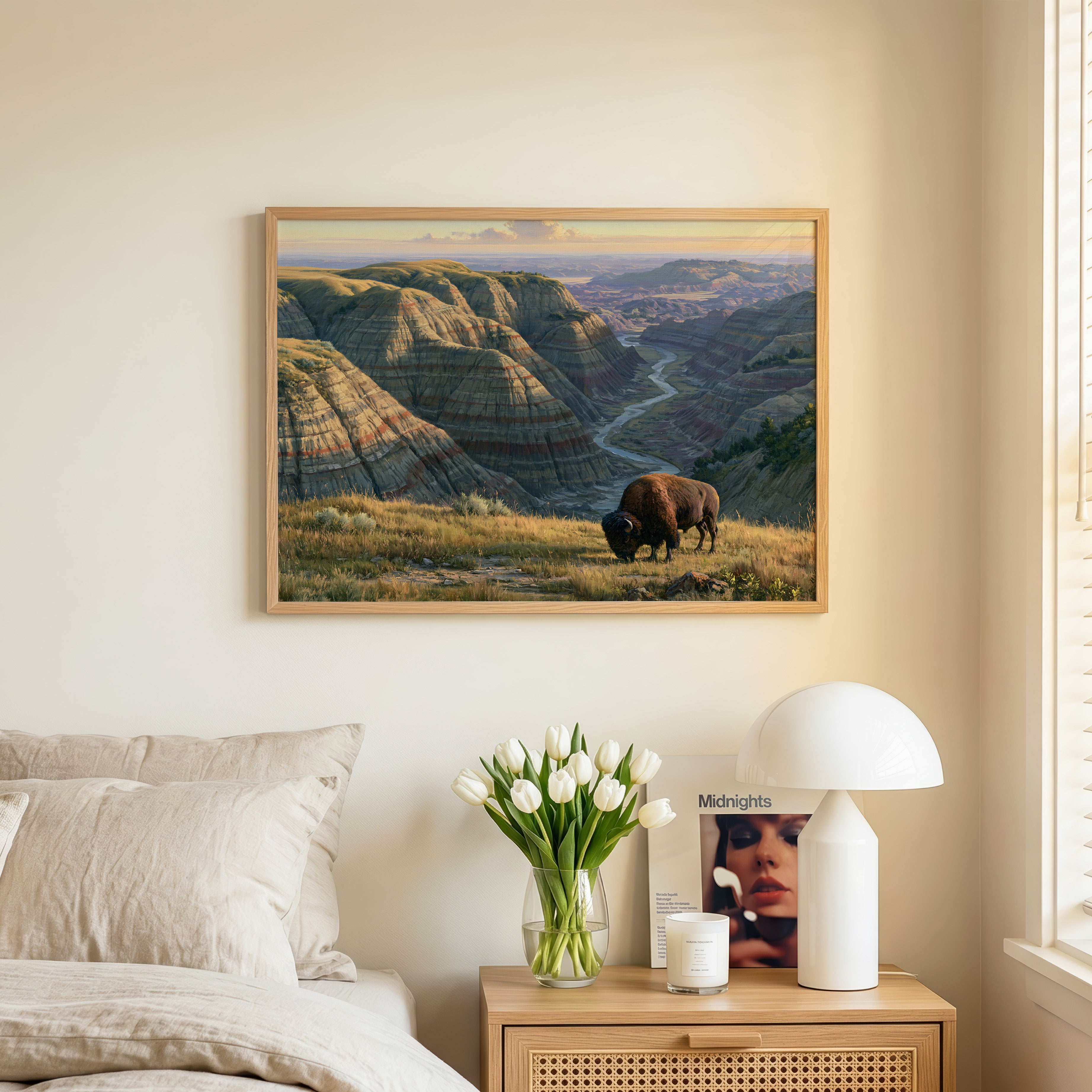 Theodore Roosevelt National Park Classical Oil Painting