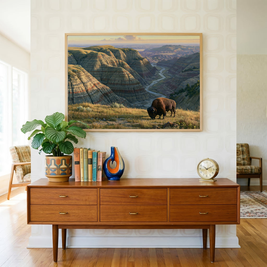 Theodore Roosevelt National Park Classical Oil Painting