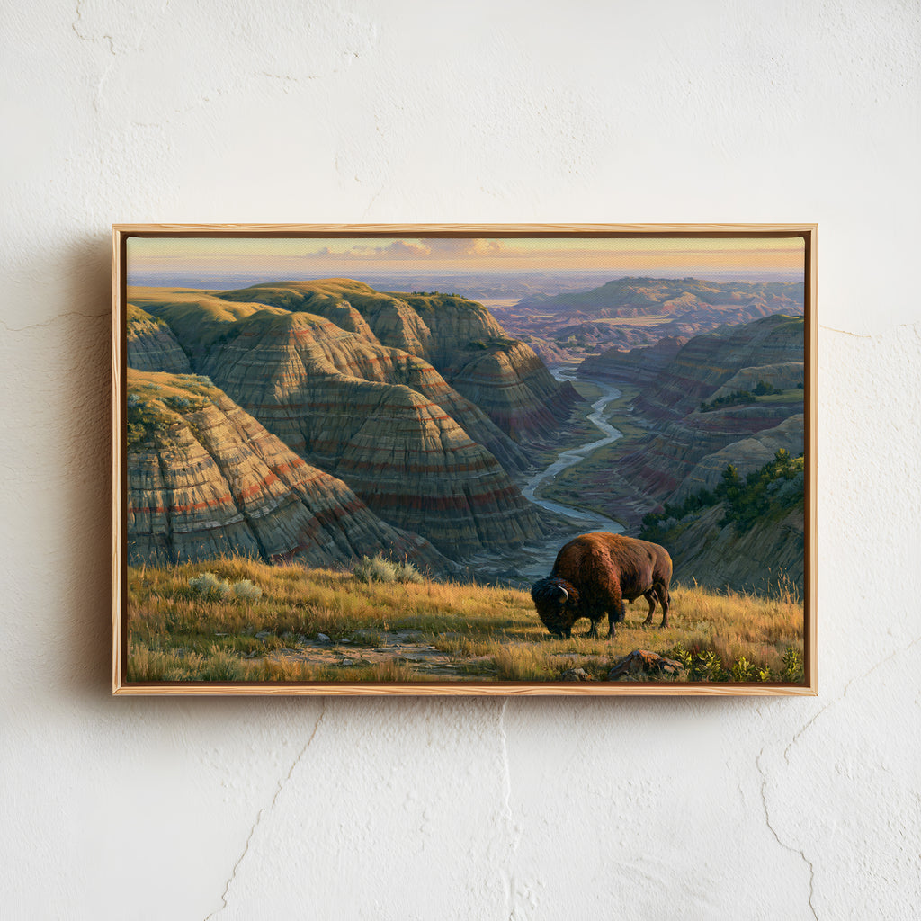 Theodore Roosevelt National Park Classical Oil Painting